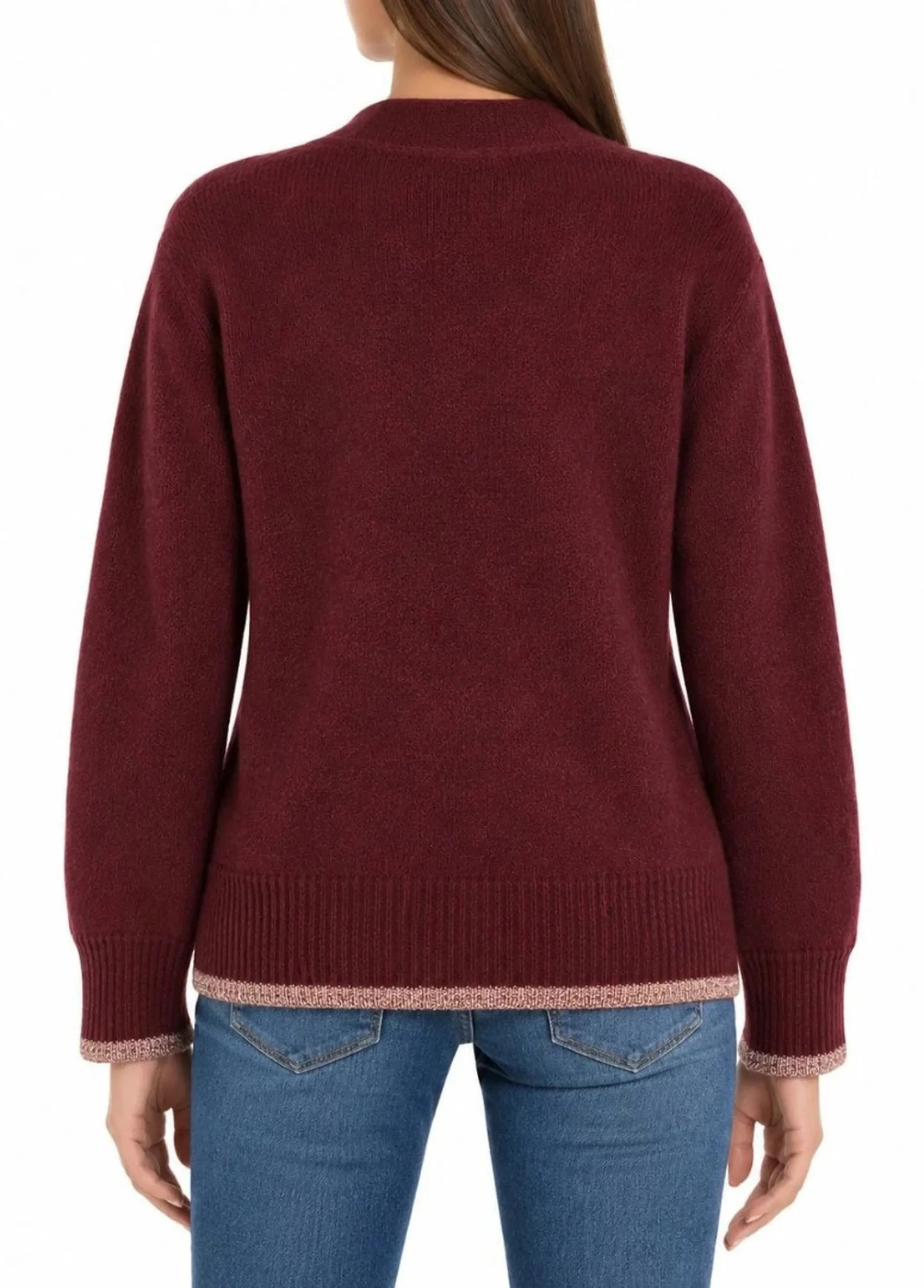 Linea Emme Marella Cardigan Emmelisir Bordeaux 2625346062 199182