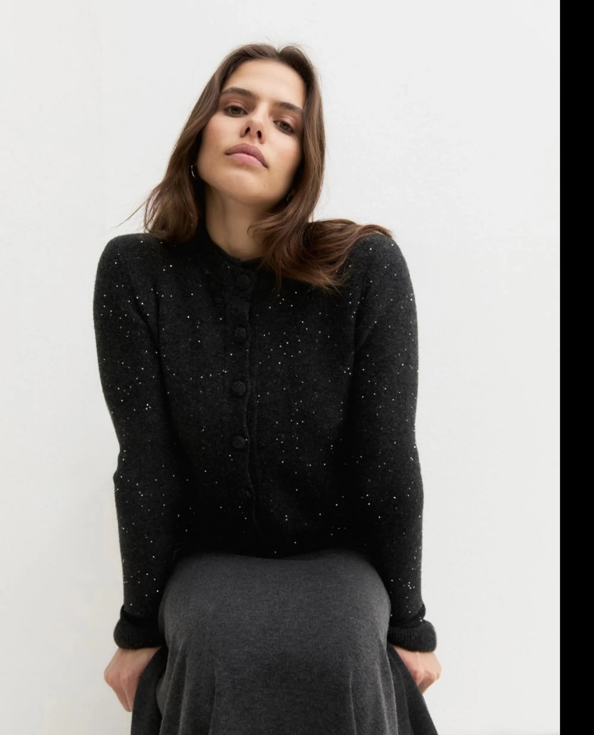 Linea Emme Marella B'Cardigan Emmstrano ' Dark Gray 2625346022 198356