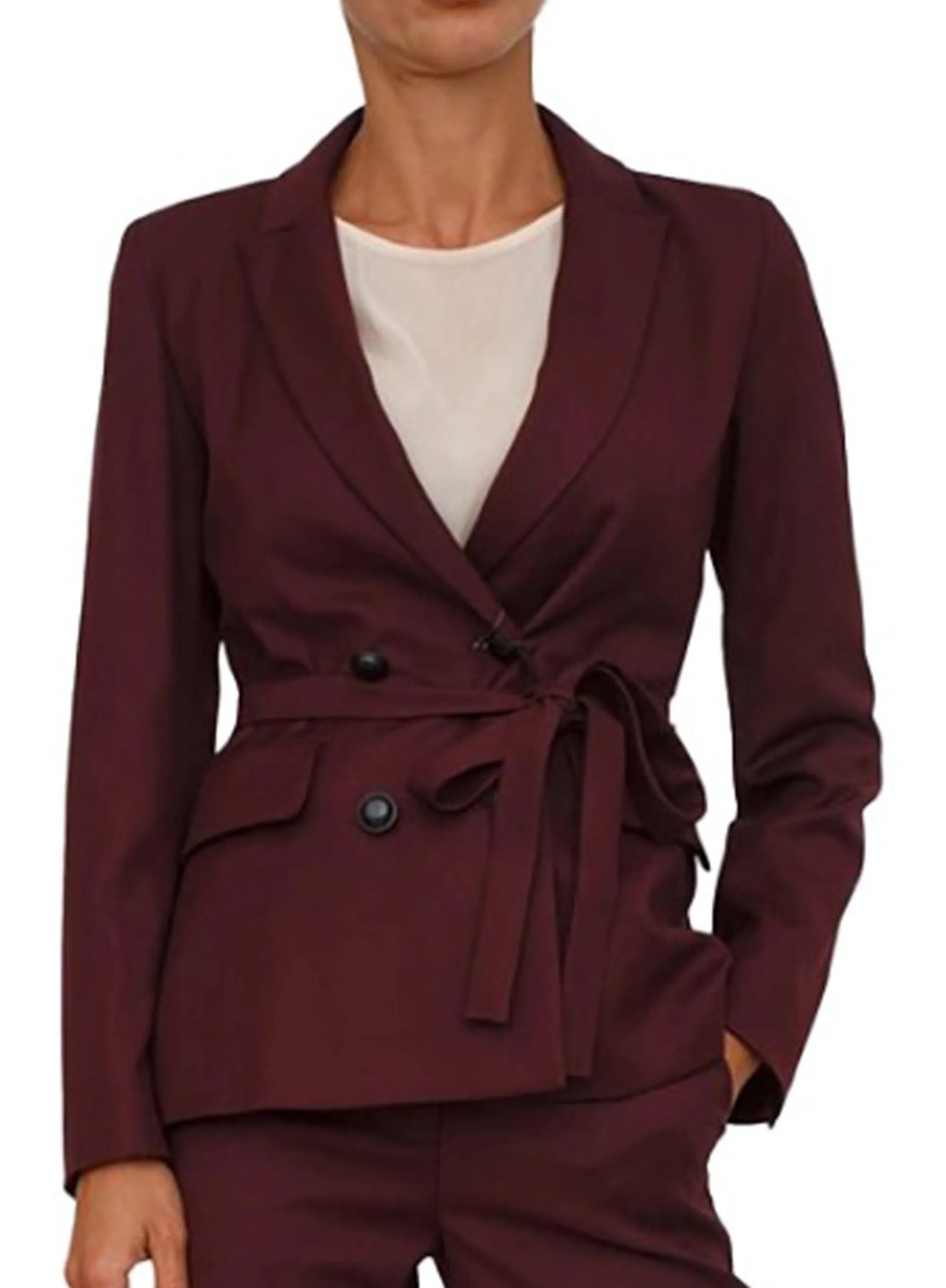 Linea Emme Marella Giacca Belford Bordeaux 2525046161 167590