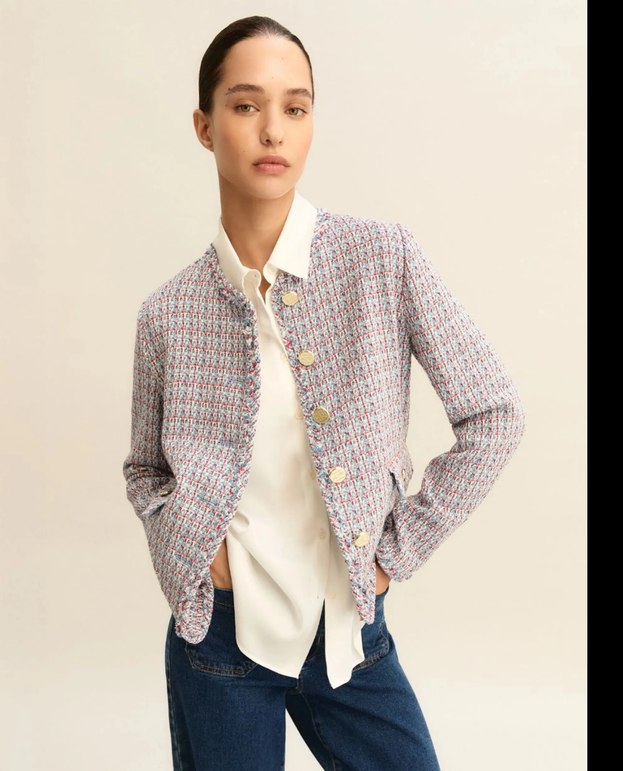 Linea Emme Marella Giacca Emmribes Azzurro 2615041081 174844