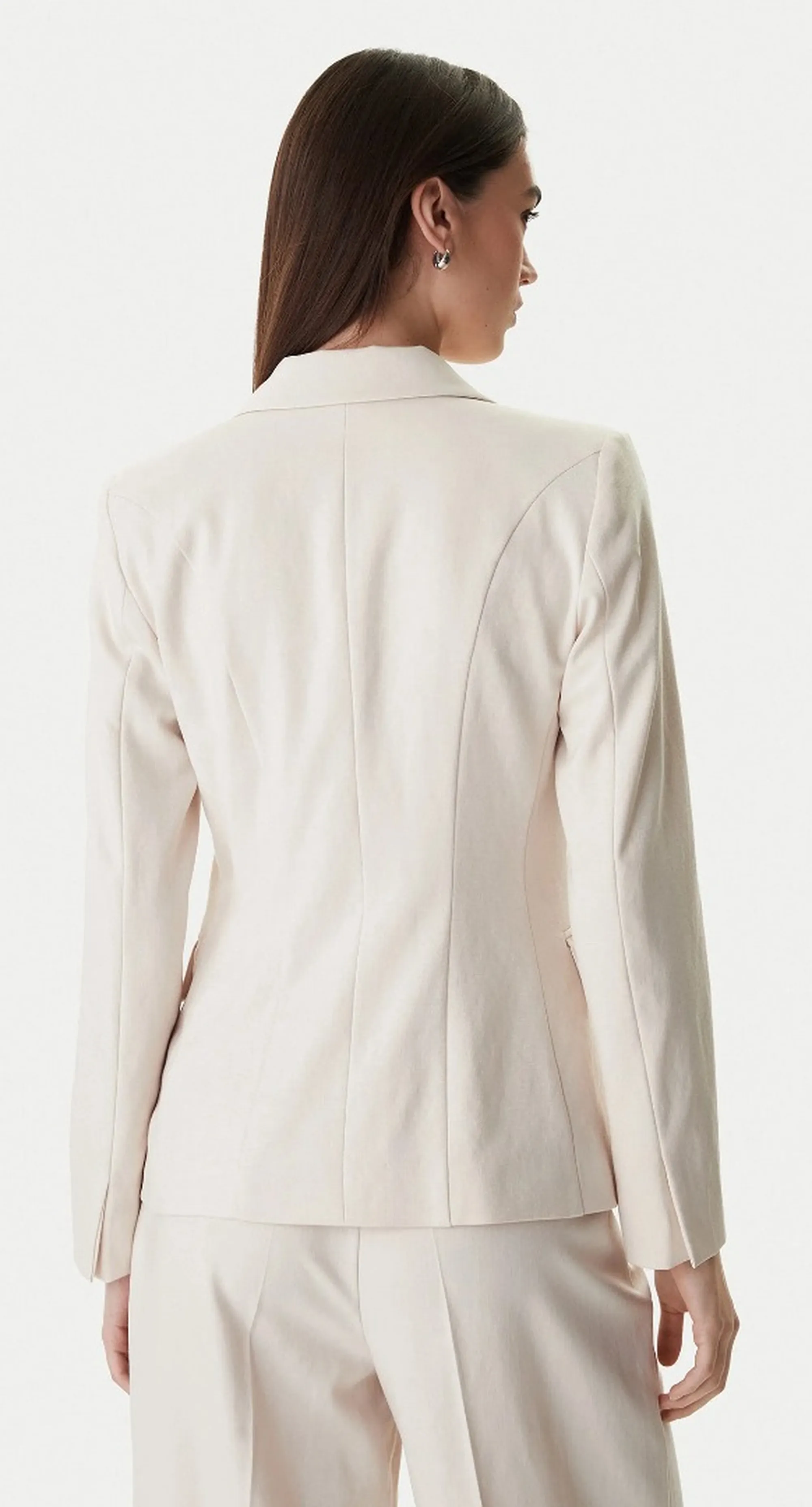 Linea Emme Marella Giacca Emmslogan1 Ecru 2615041211 174861