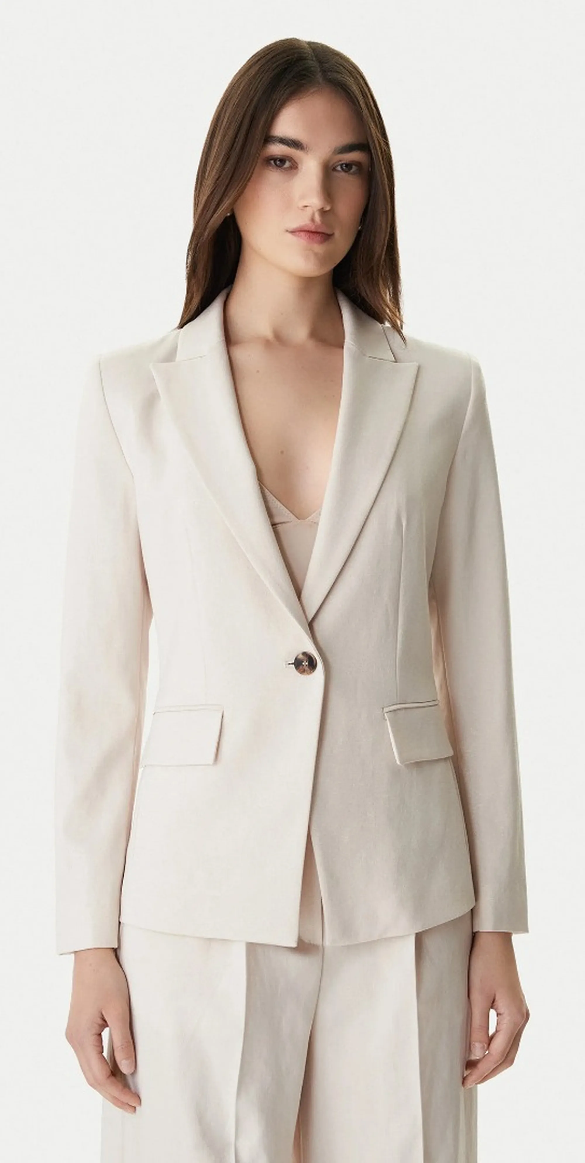 Linea Emme Marella Giacca Emmslogan1 Ecru 2615041211 174865