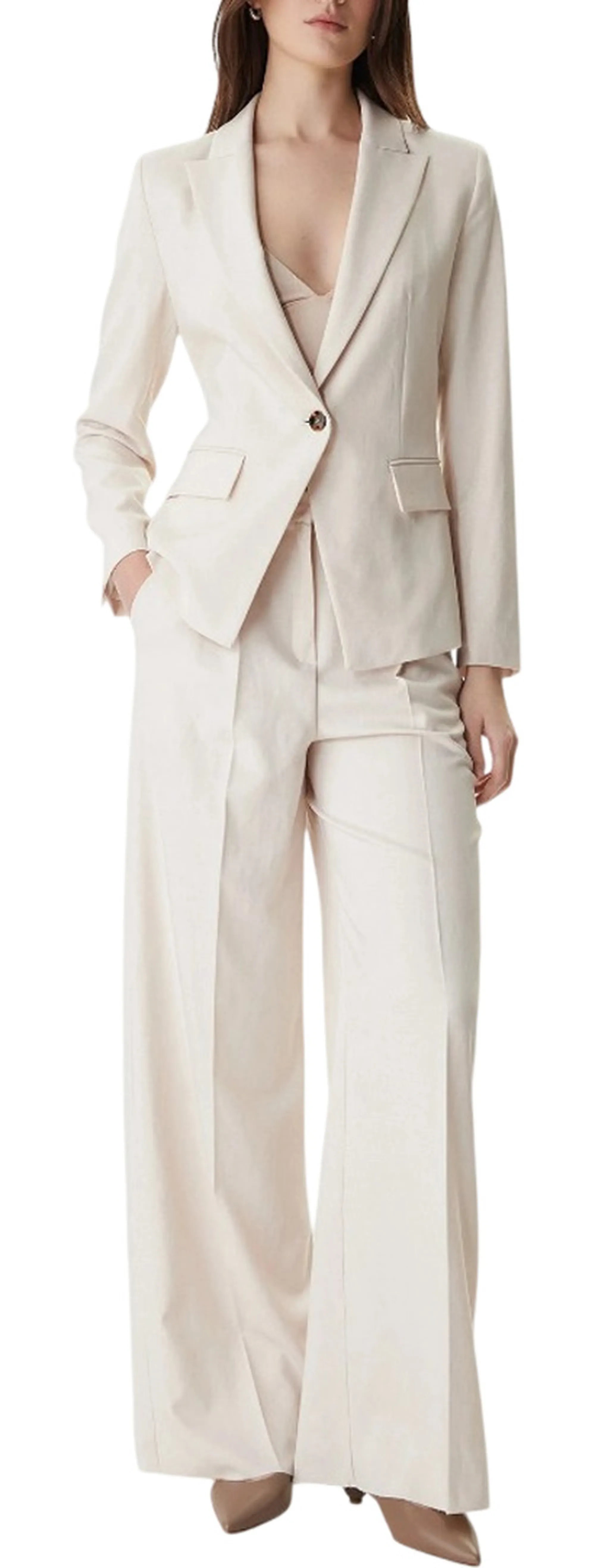 Linea Emme Marella B'Emmslogan1 Jacket ' Ecru 2615041211 177314