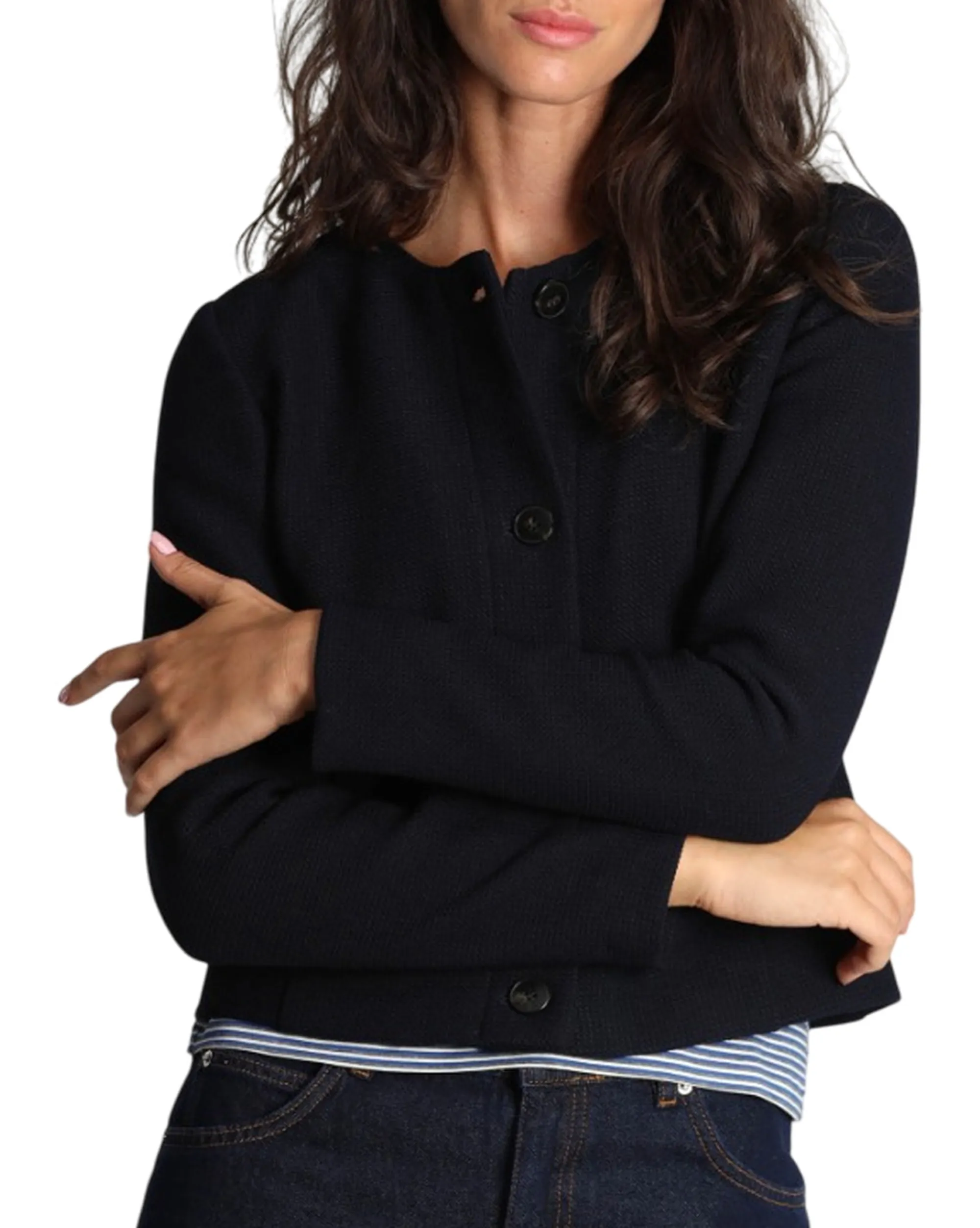 Linea Emme Marella Giacca Vania Navy 2525046041 167920