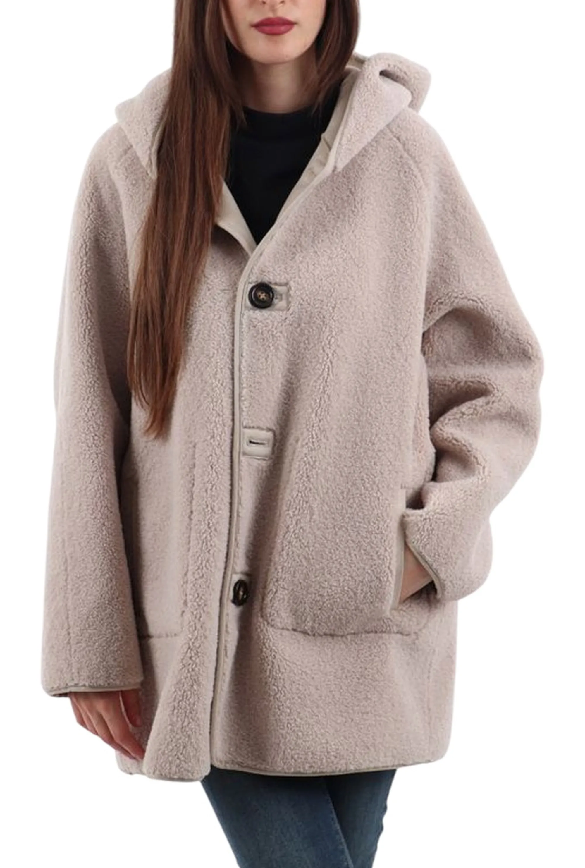 Linea Emme Marella Giaccone Gavetta Ecru 2525456072 166923