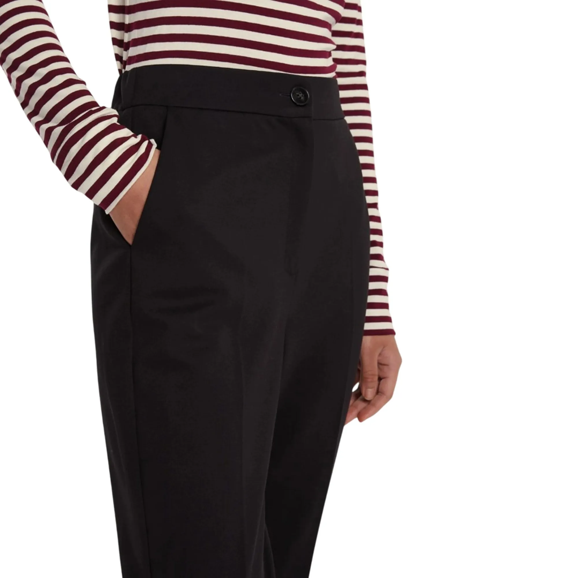 Linea Emme Marella Pantalone Chinos Nero 2525786061 163636