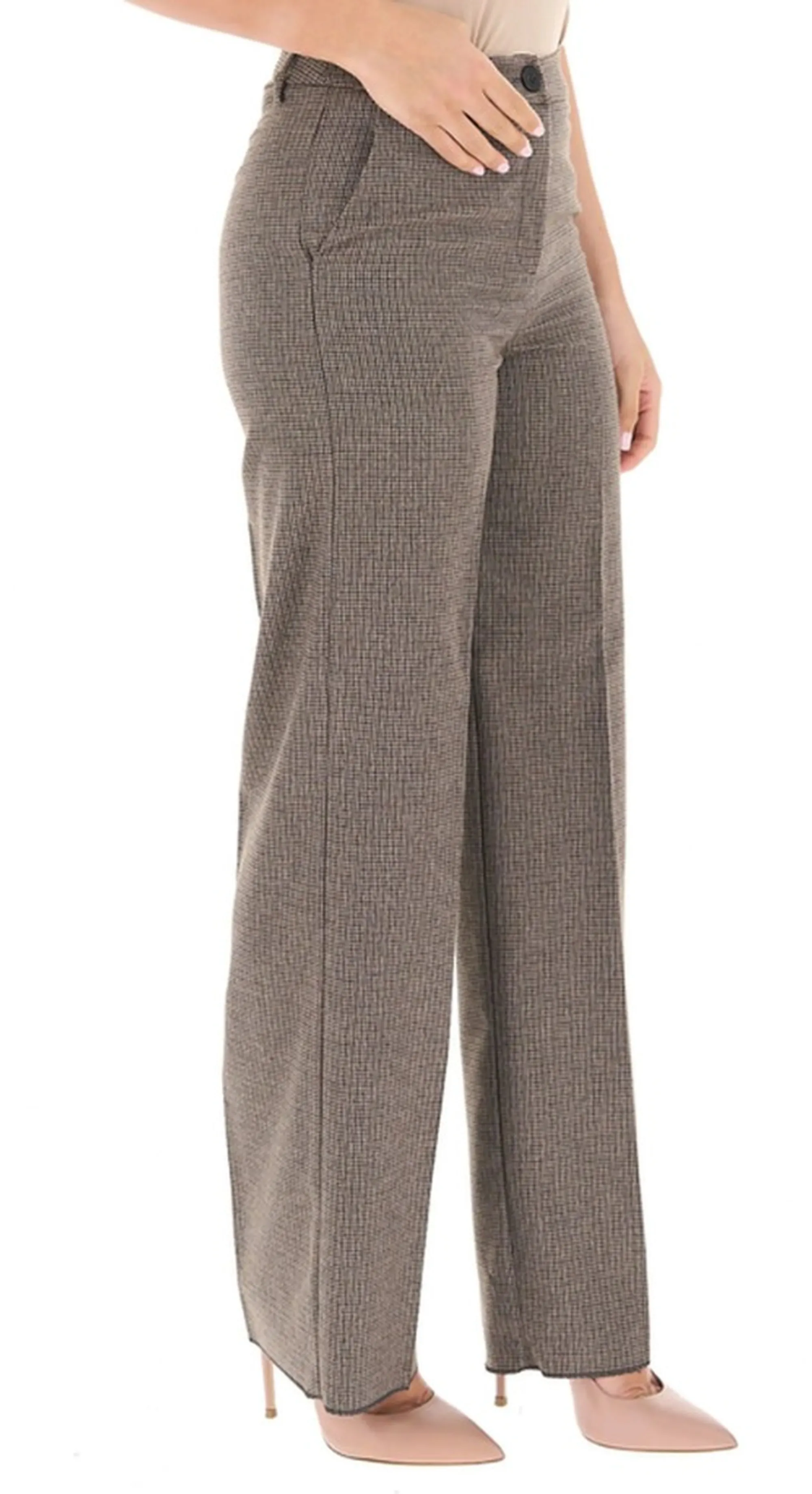 Linea Emme Marella B'Emma-Painted Trousers ' Beige 2625136141 197597