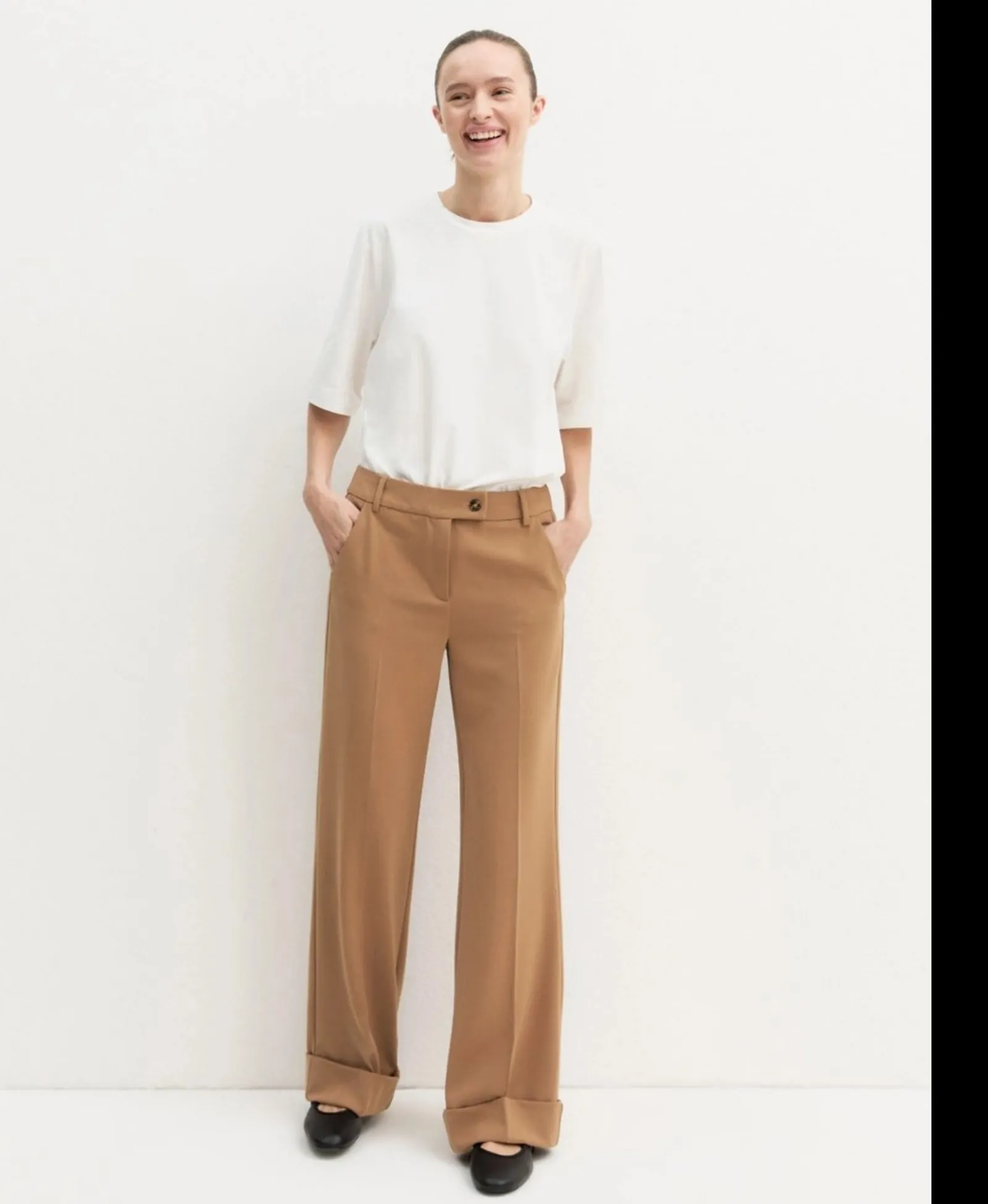 Linea Emme Marella Pantalone Emmbevanda Cammello 2625136191 197602
