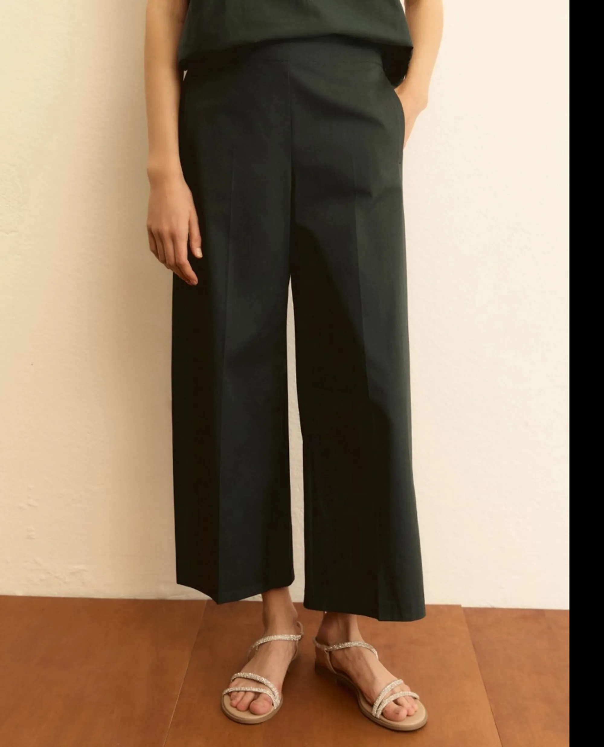 Linea Emme Marella Pantalone Emmdischi Verde Scuro 2615131062 175260