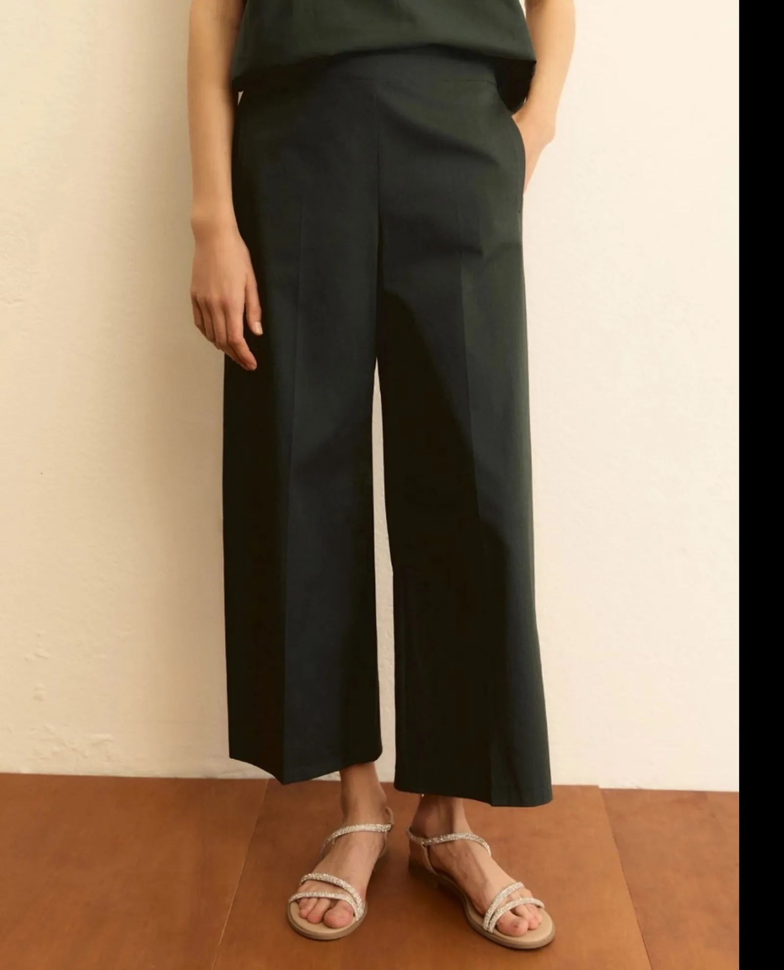 Linea Emme Marella Pantalone Emmdischi Verde Scuro 2615131062 175260