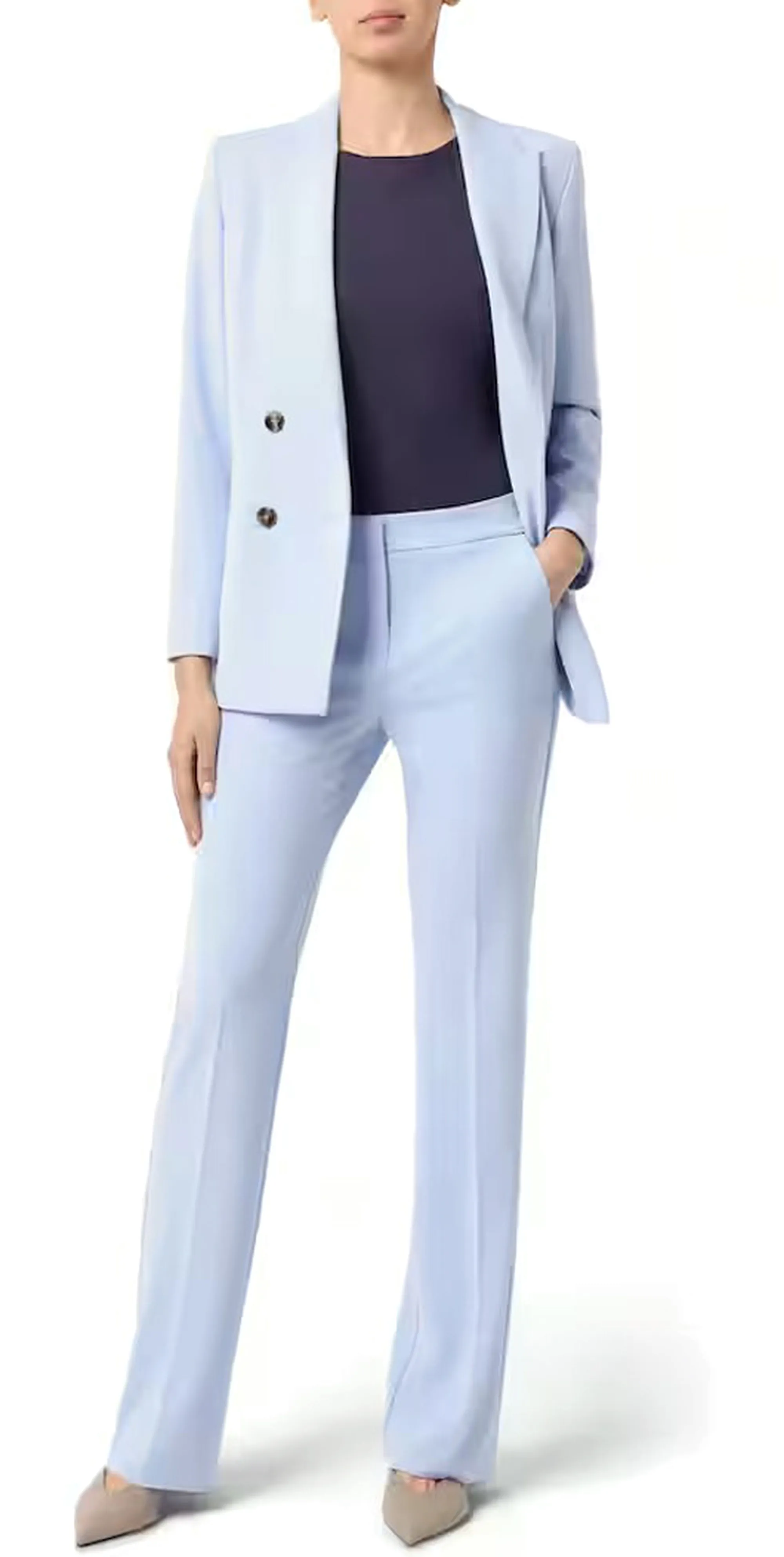 Linea Emme Marella Pantalone Emmkaki2 Azzurro 2615131351 182341