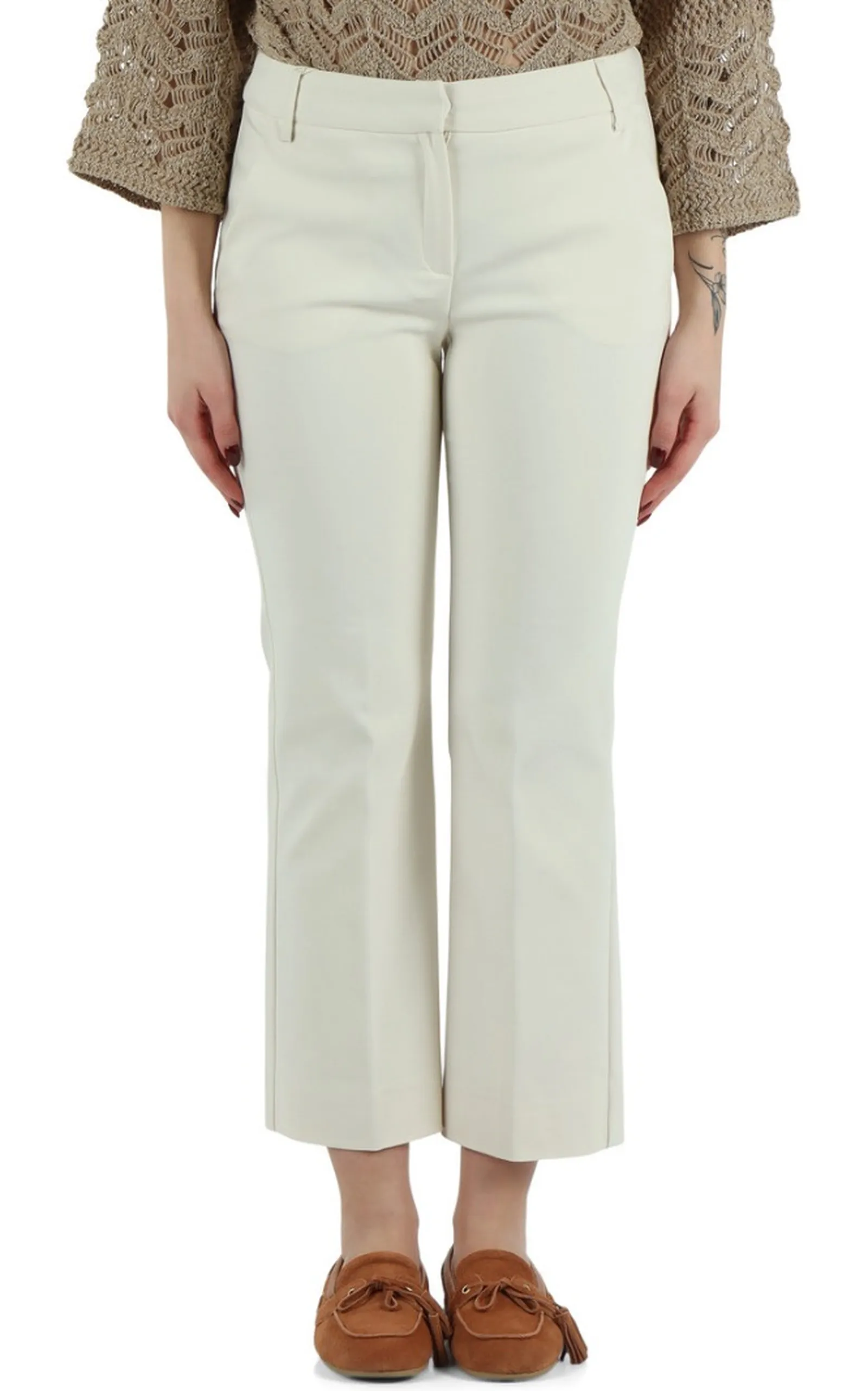 Linea Emme Marella Pantalone Emmrum2 Bianco 2615131301 179922