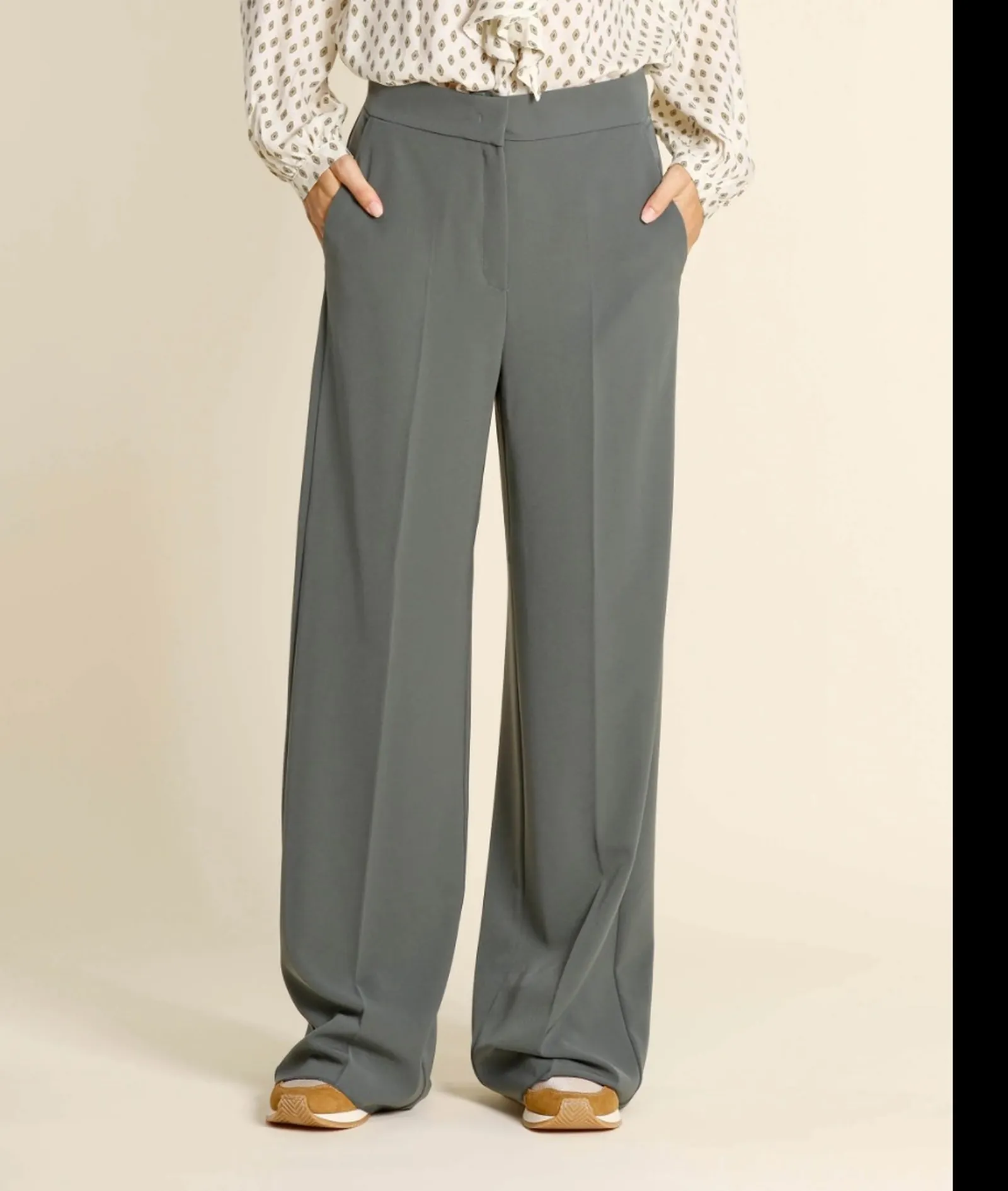 Linea Emme Marella Pantalone Emmvoliera2 Verde Bosco 2625136251 197617