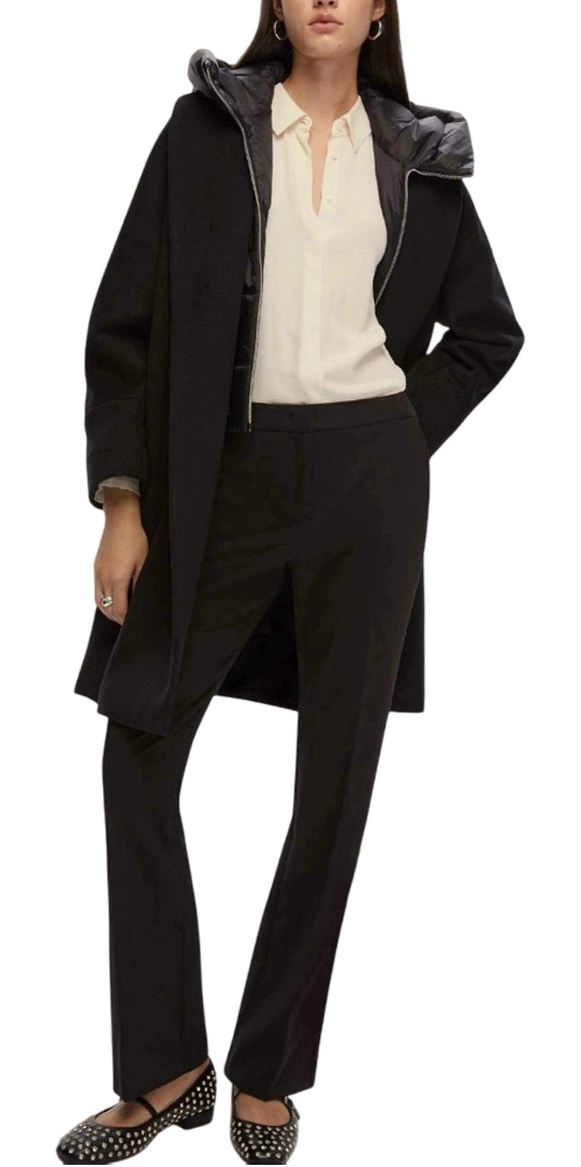 Linea Emme Marella Pantalone Franca Nero 2525136092 165709