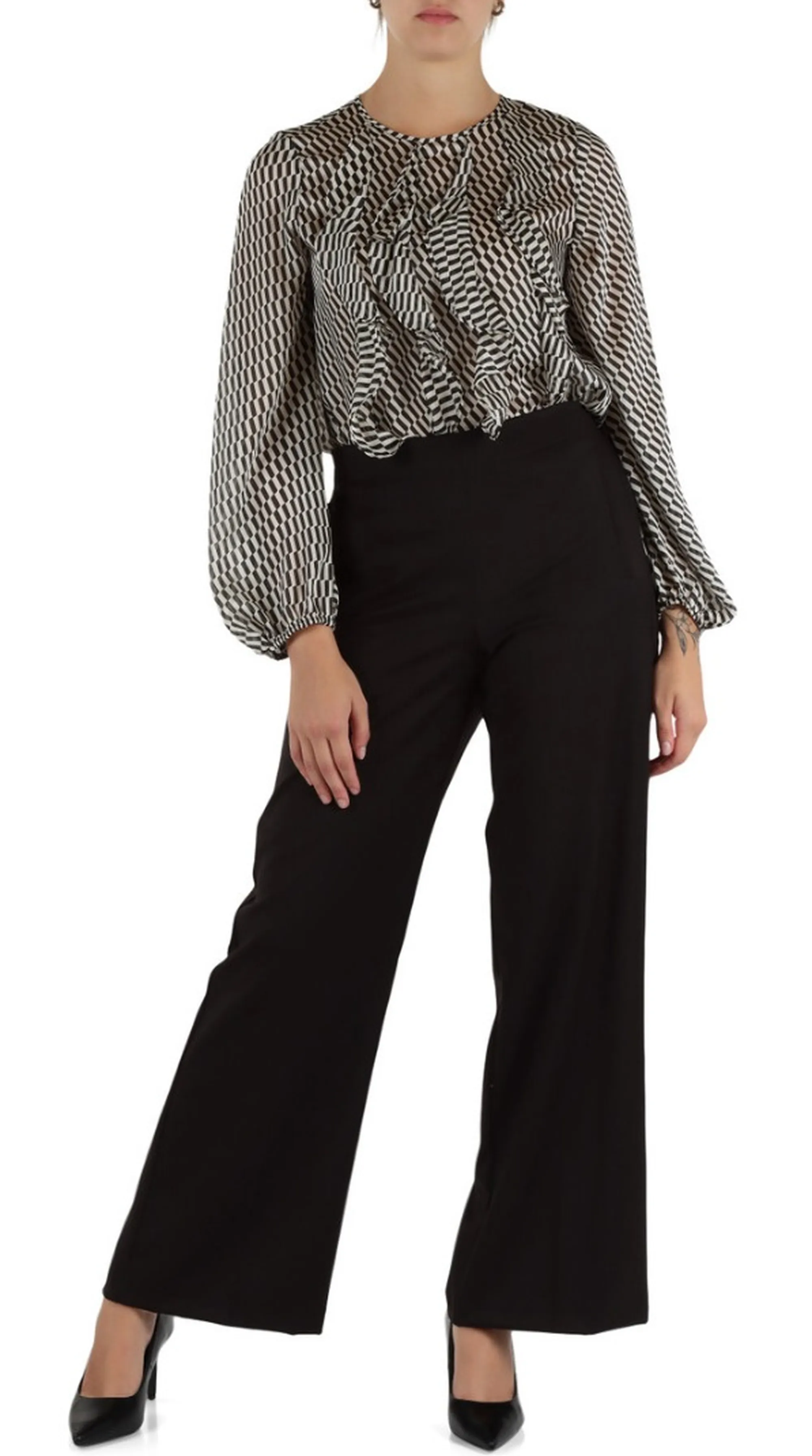 Linea Emme Marella B'Sarago Trousers  ' Black 2525136141 166934