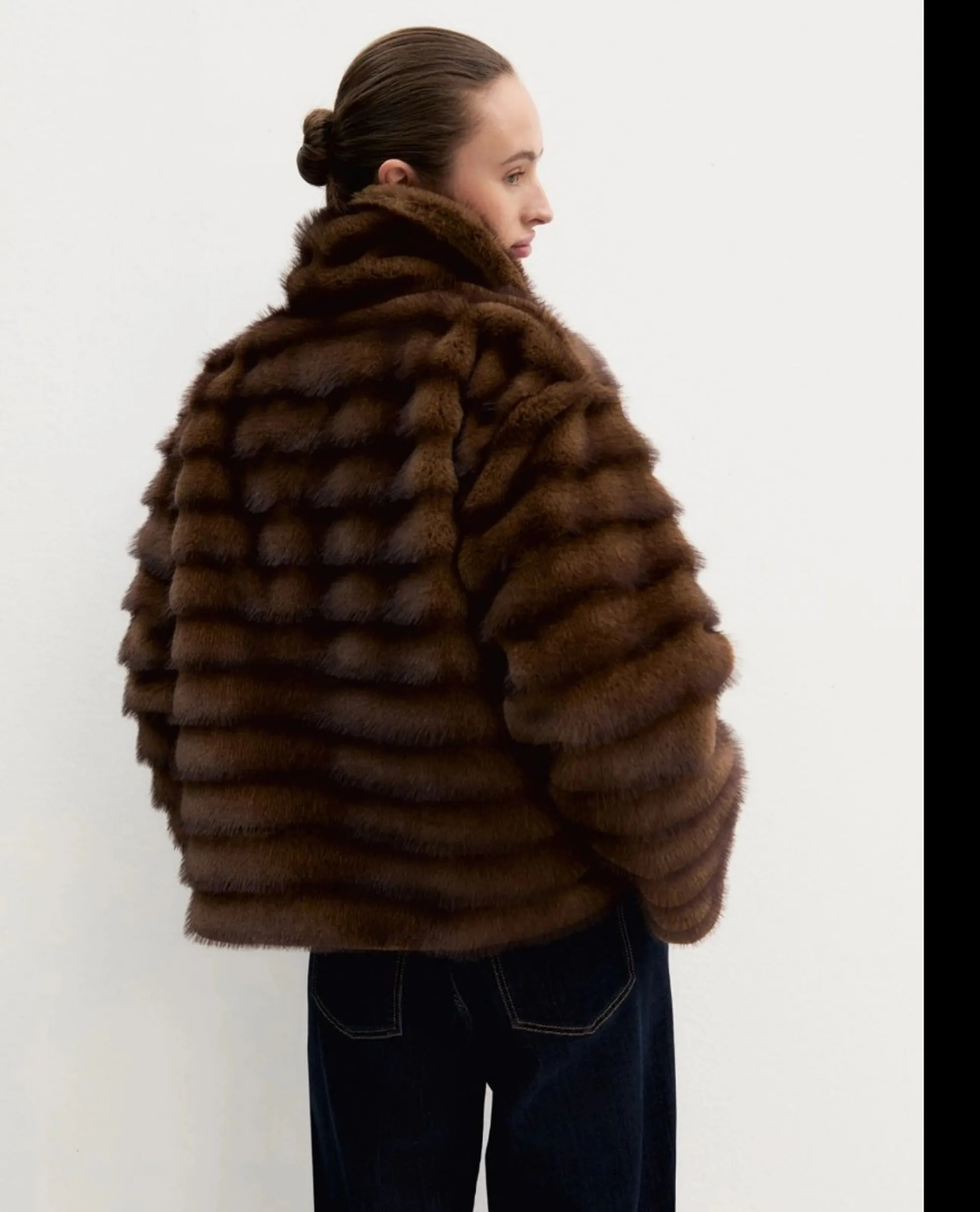 Linea Emme Marella B'Emmagio Fur Coat ' Cognac 2625456031 198008