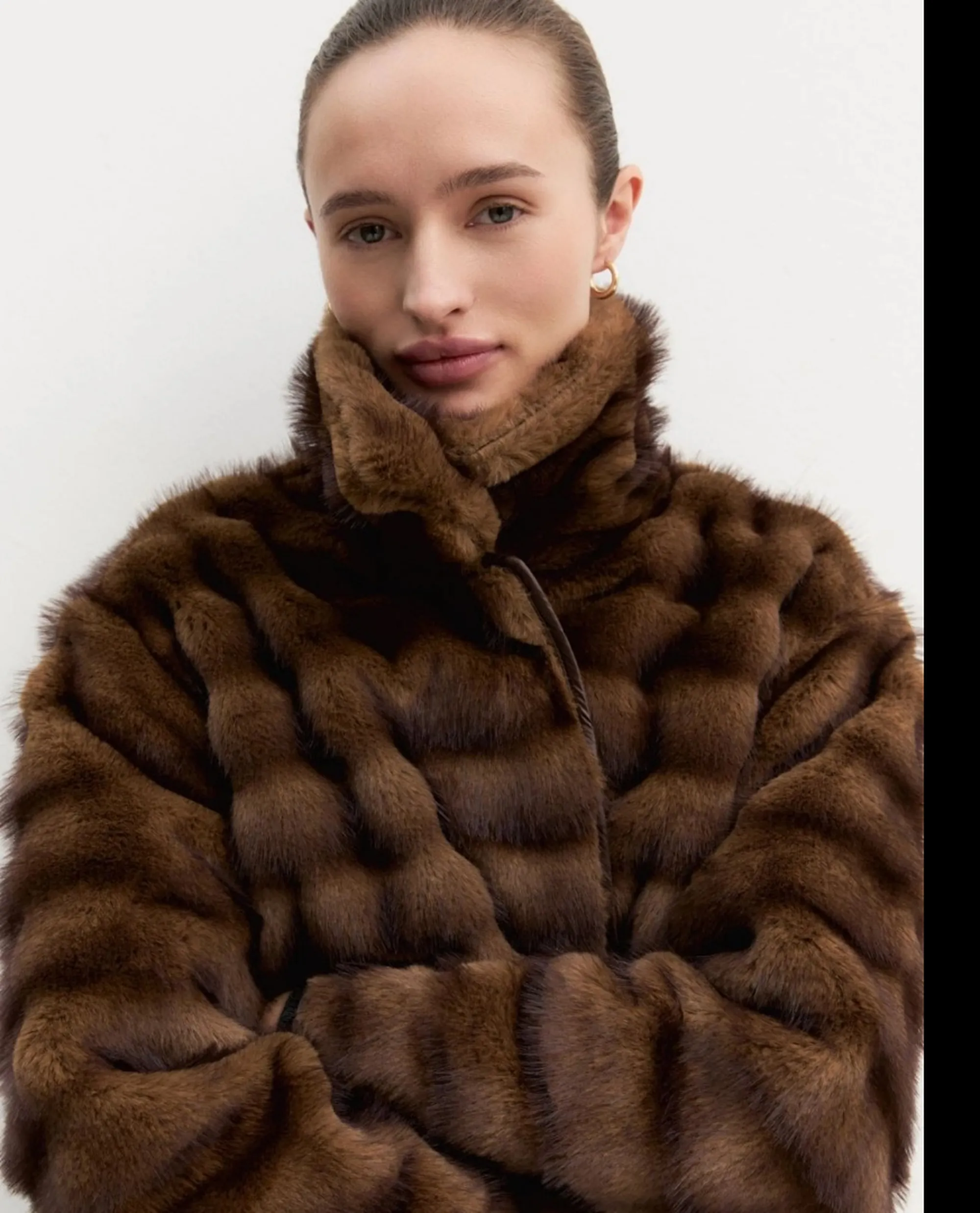 Linea Emme Marella B'Emmagio Fur Coat ' Cognac 2625456031 198009