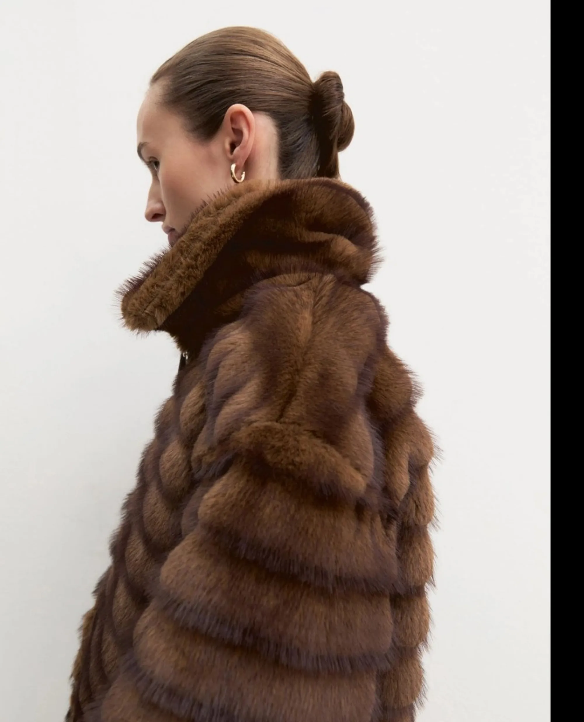 Linea Emme Marella B'Emmagio Fur Coat ' Cognac 2625456031 198013