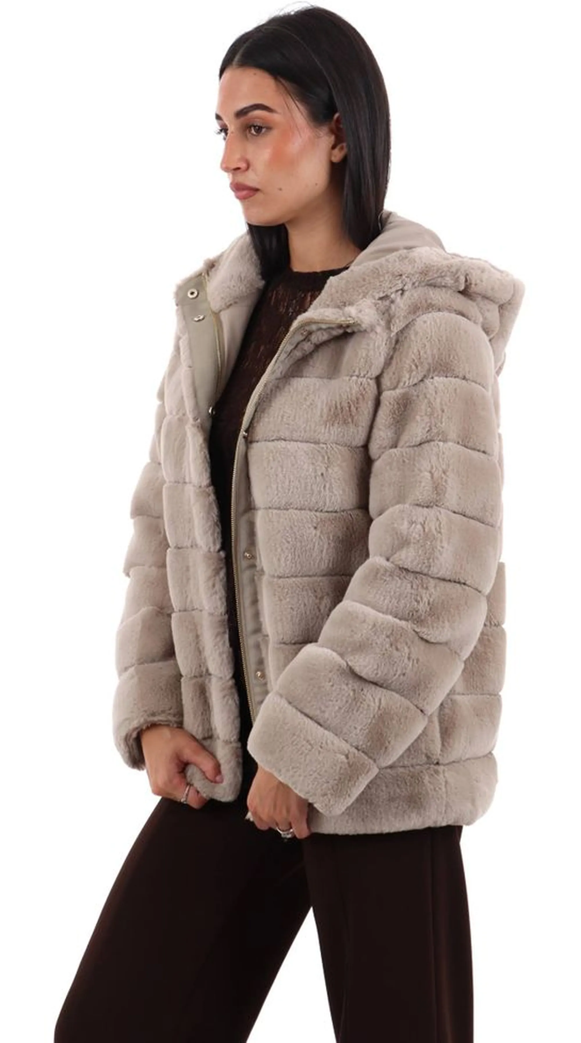 Linea Emme Marella B'Emmpedale Fur Coat ' Sand 2625456082 198363