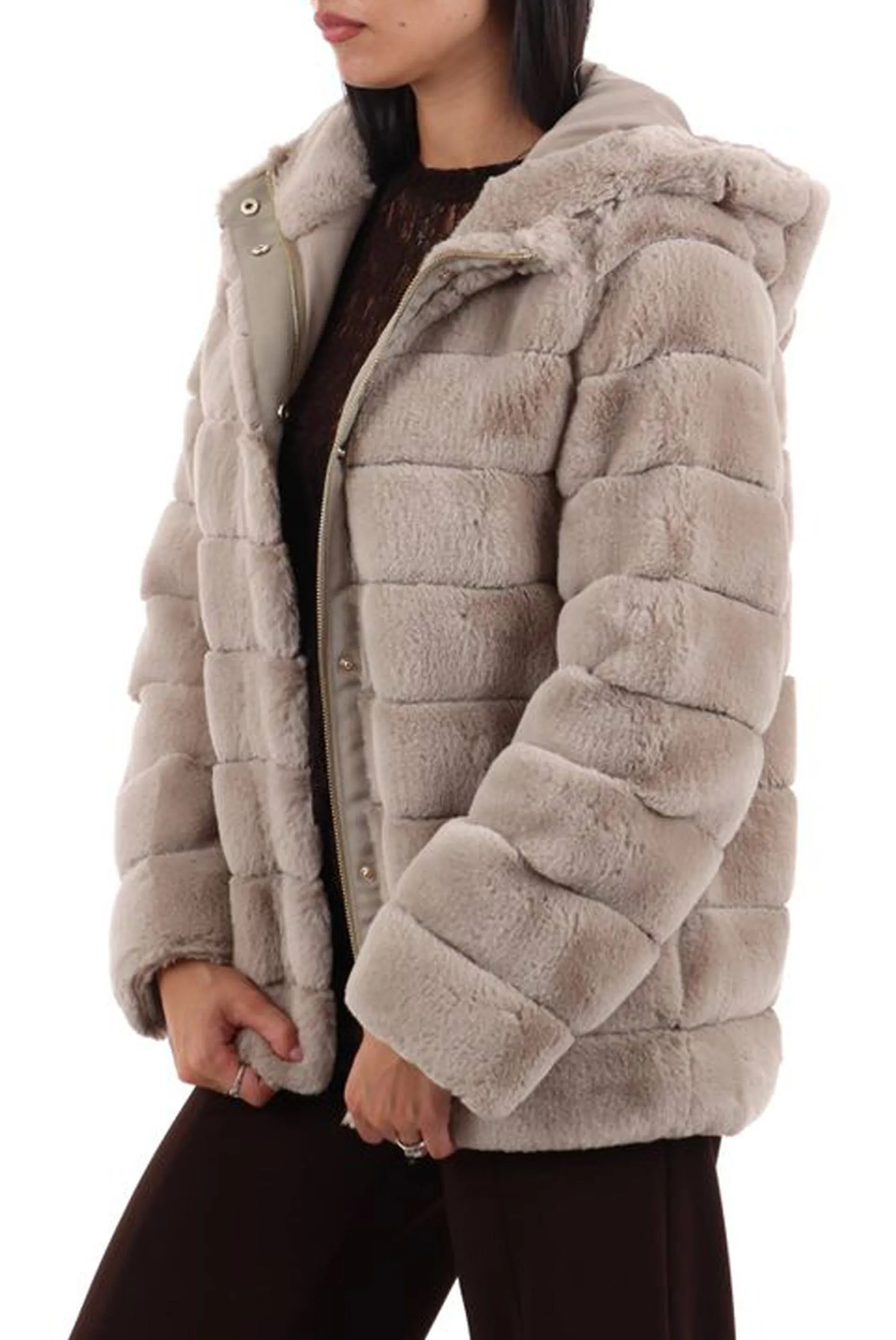 Linea Emme Marella B'Emmpedale Fur Coat ' Sand 2625456082 199174