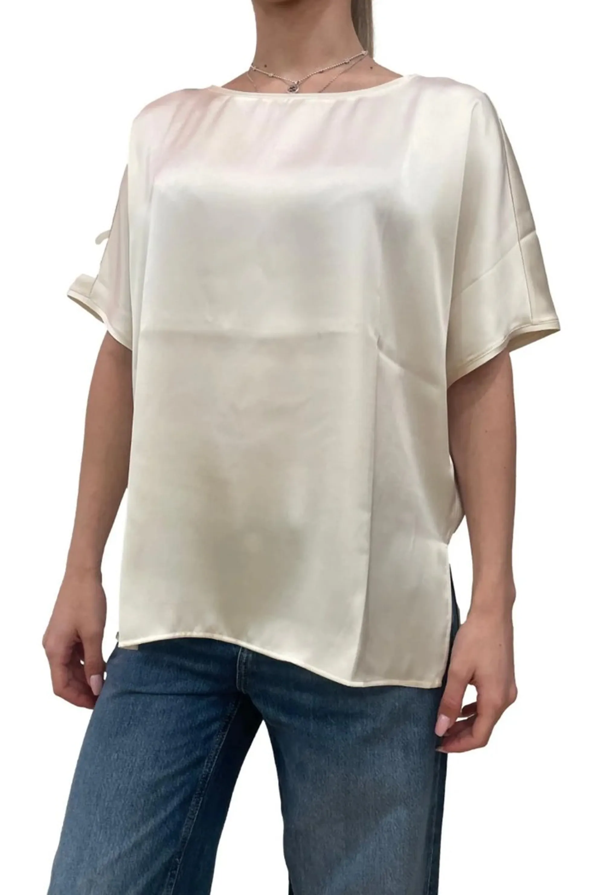 Linea Emme Marella T-Shirt Emmranghi Bianco 2615111182 182467