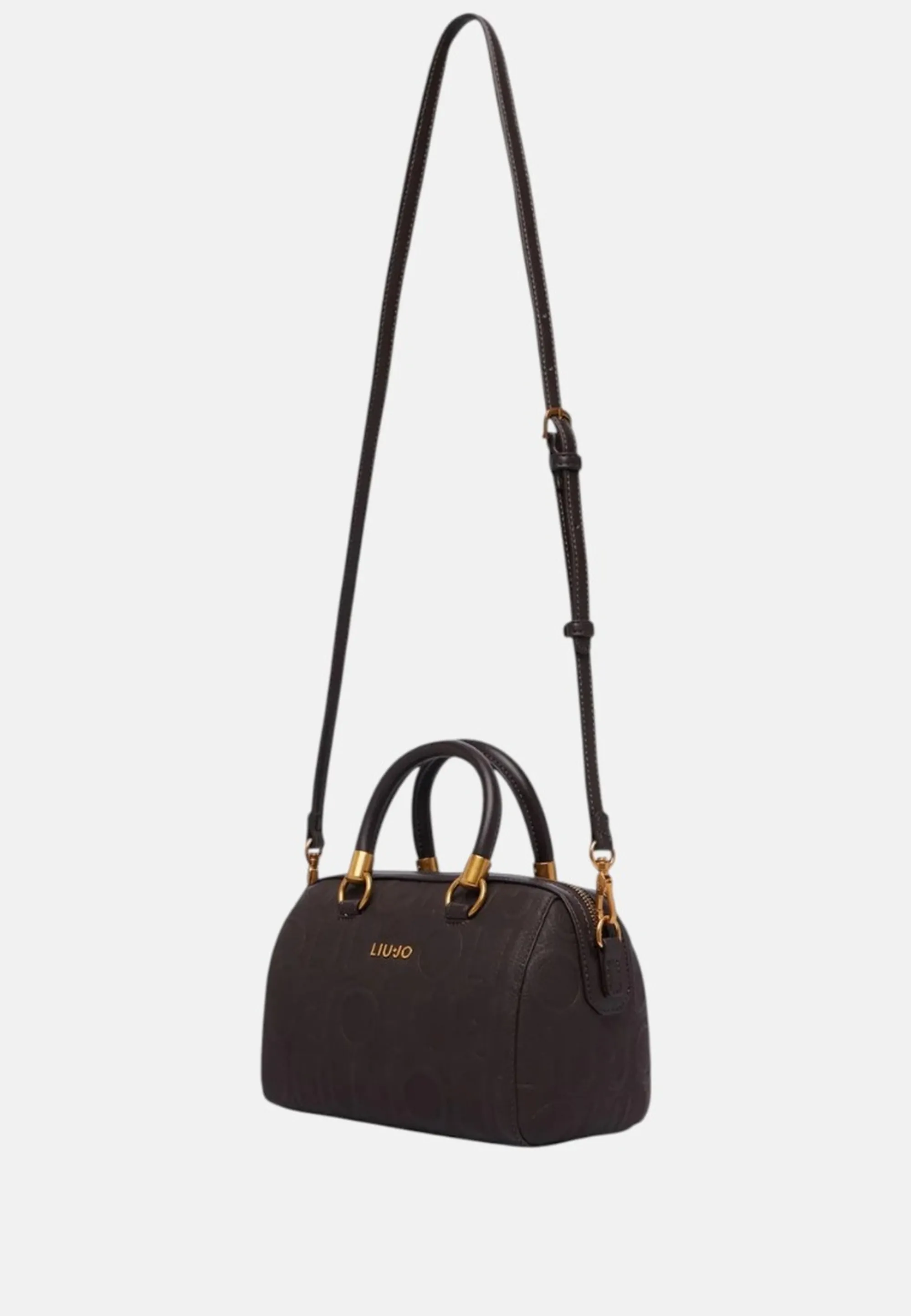 Liujo Accessori Borsa A Mano Piccola Con Logo Marrone Scuro Af6160E1139 185412