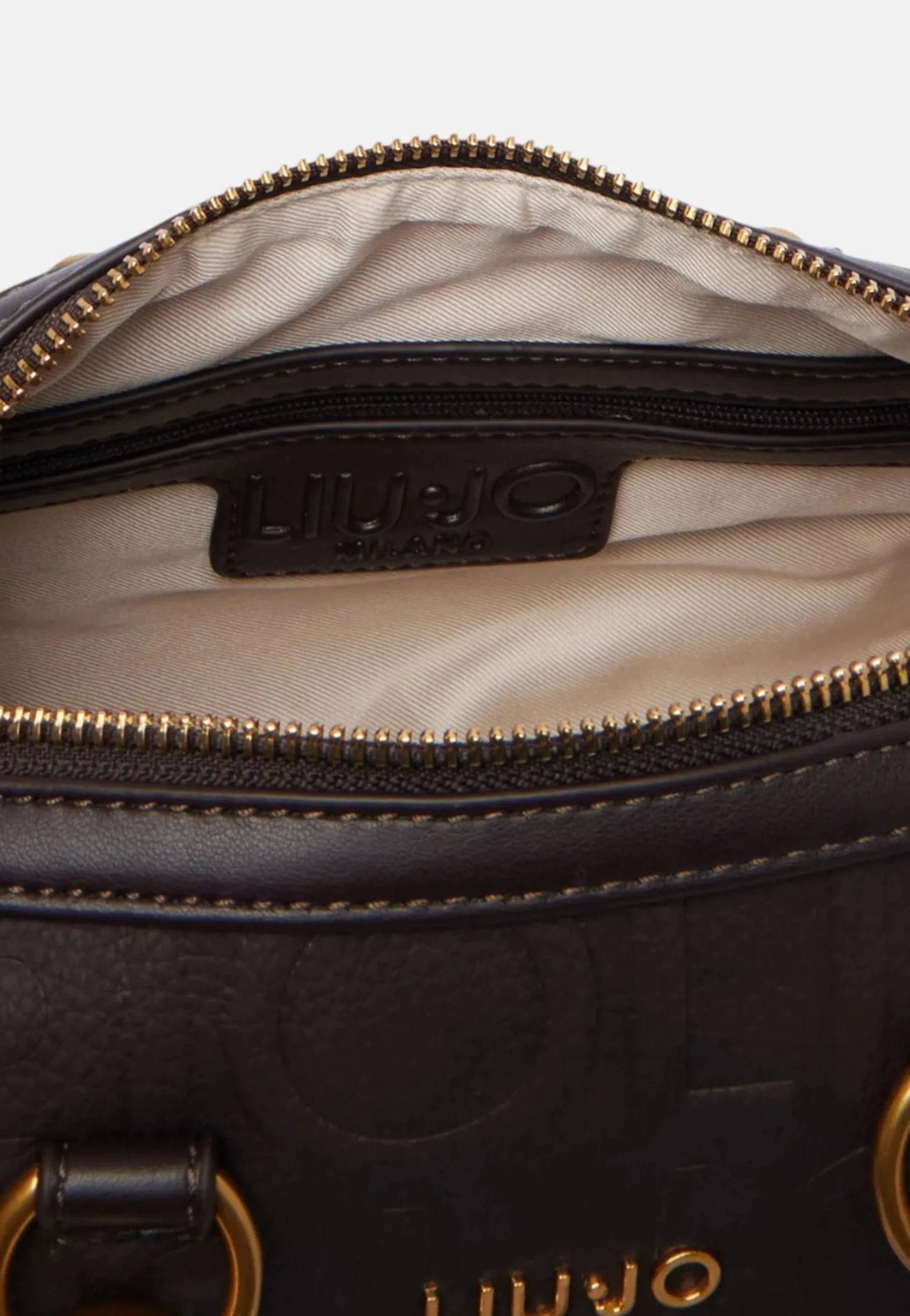 Liujo Accessori Borsa A Mano Piccola Con Logo Marrone Scuro Af6160E1139 185413
