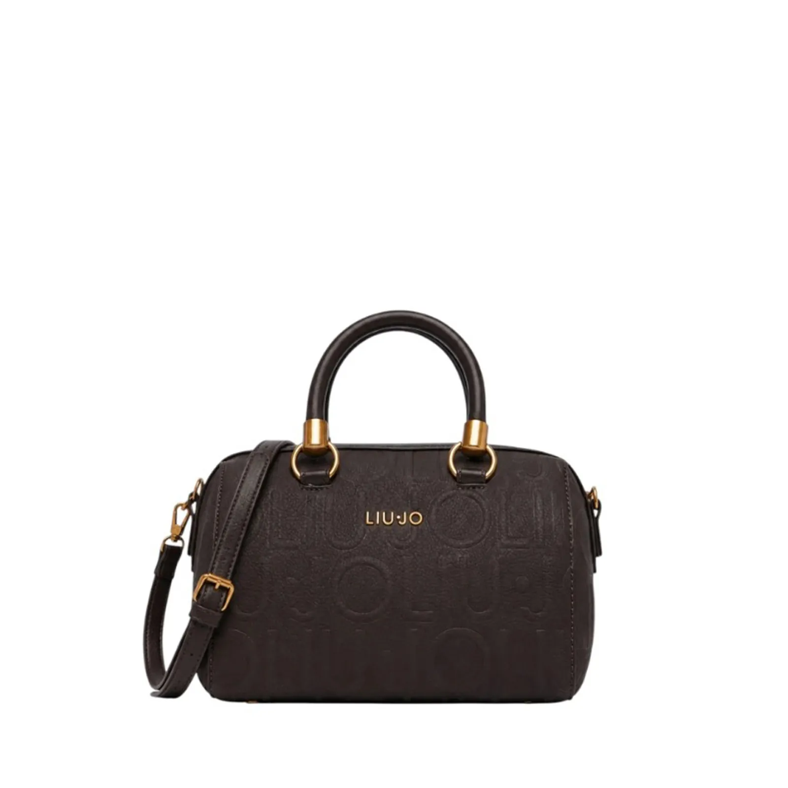 Liujo Accessori Borsa A Mano Piccola Con Logo Marrone Scuro Af6160E1139 185756