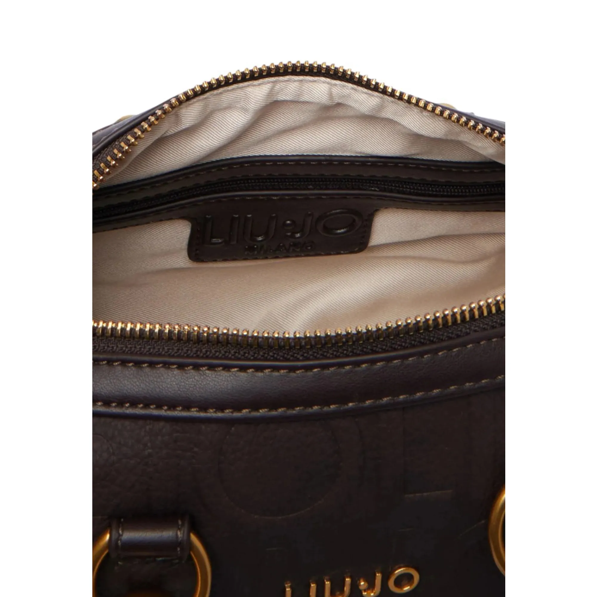 Liujo Accessori Borsa A Mano Piccola Con Logo Marrone Scuro Af6160E1139 185758