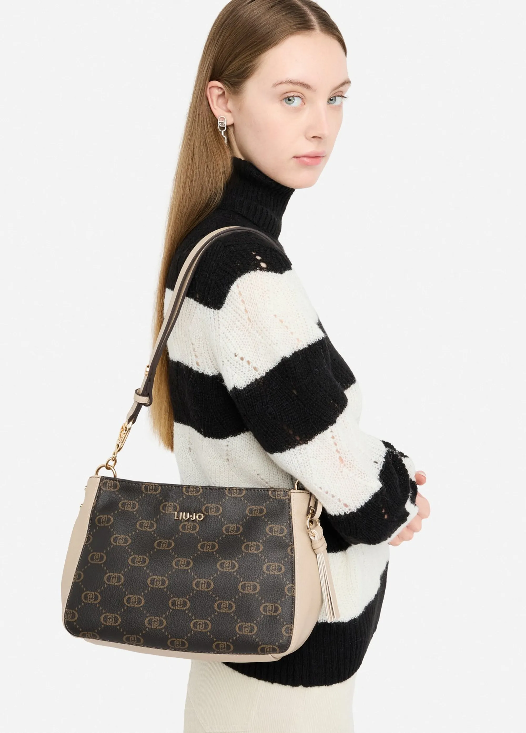 Liujo Accessori Borsa A Spalla Media Beige Af5116E0053 156147