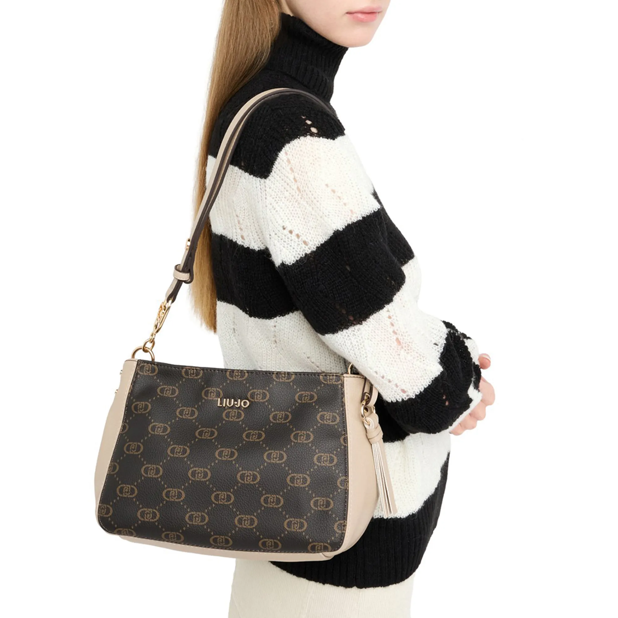 Liujo Accessori B'Medium Shoulder Bag ' Beige Af5116E0053 156942