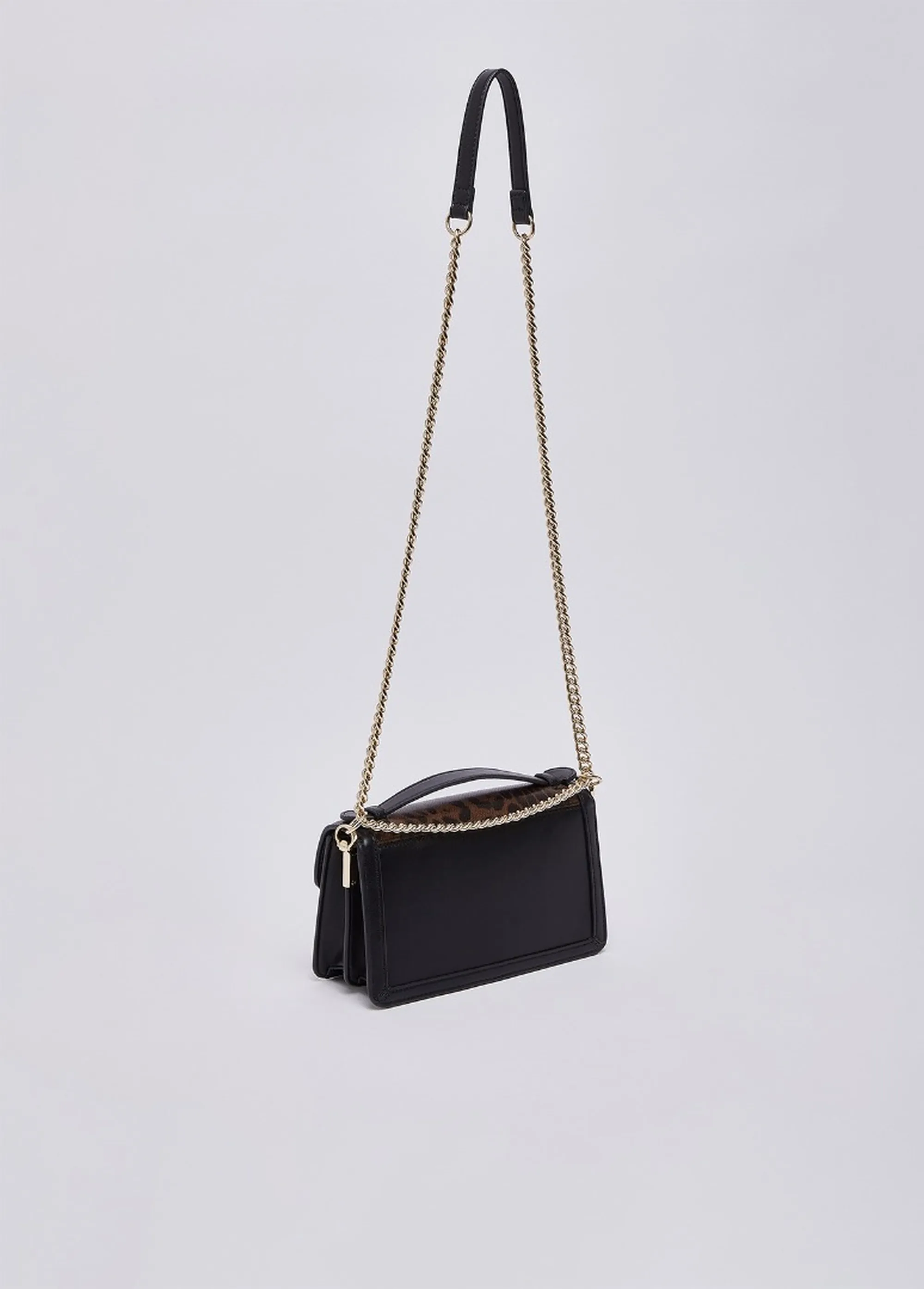 Liujo Accessori Borsa A Tracolla Animalier Nero Af6039E1065 191462