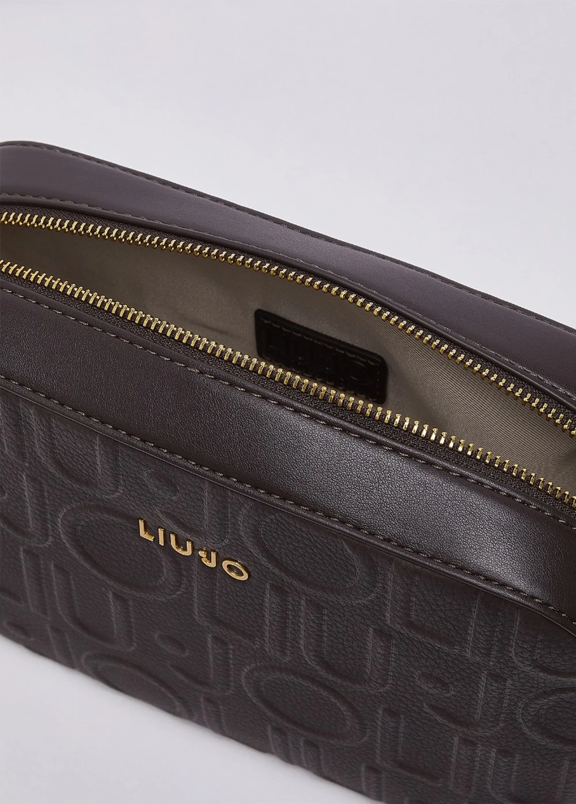 Liujo Accessori B'Medium Logo Shoulder Bag' Dark Brown Af6211E1139 185457