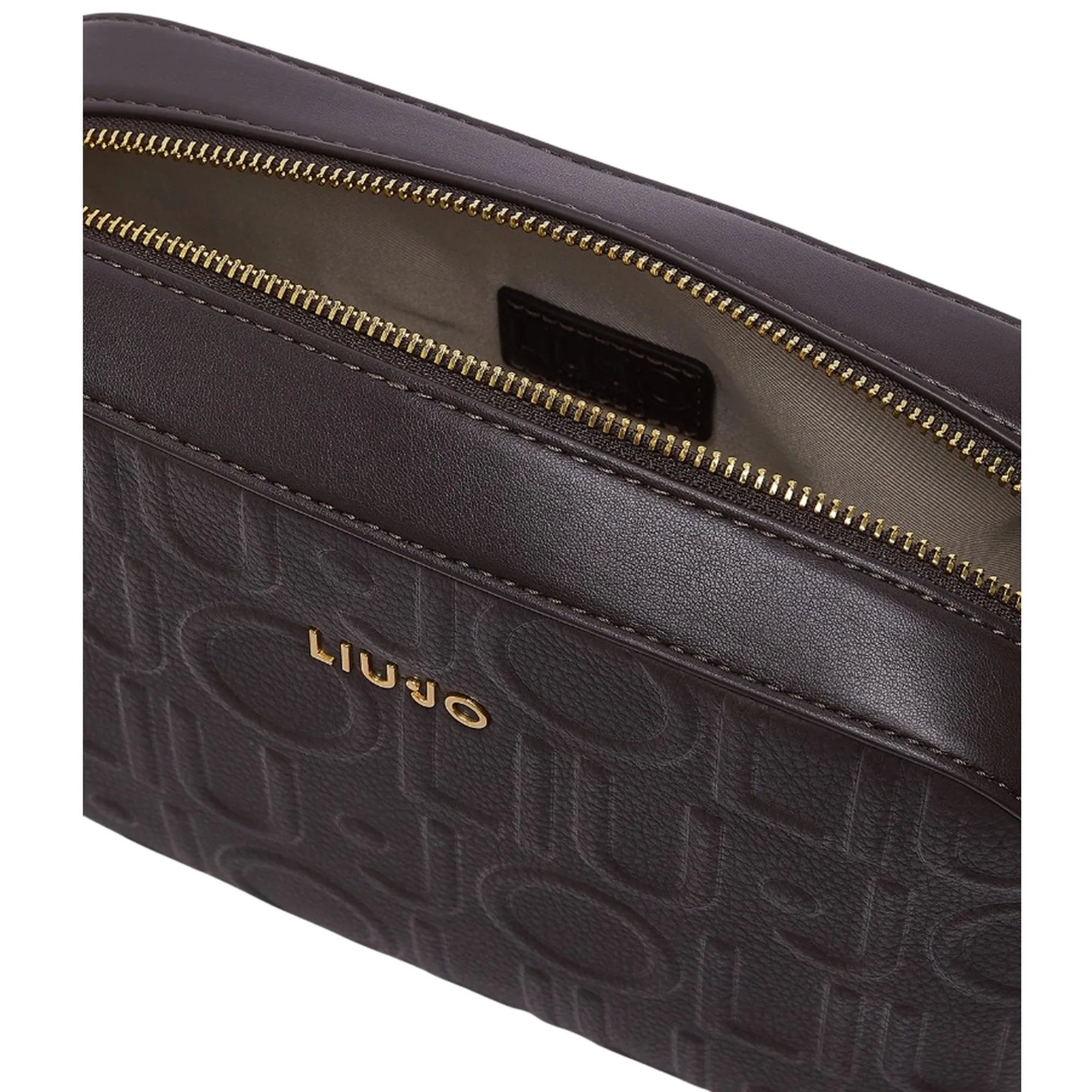 Liujo Accessori Borsa A Tracolla Con Logo Media Marrone Scuro Af6211E1139 185716