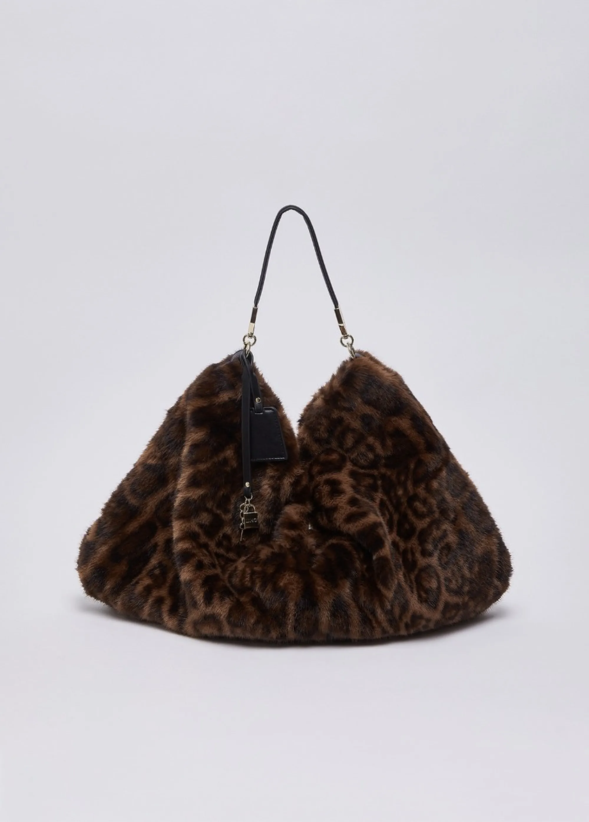 Liujo Accessori Borsa Grande In Pelliccia Sintetica Marrone Af6194E1164 188807