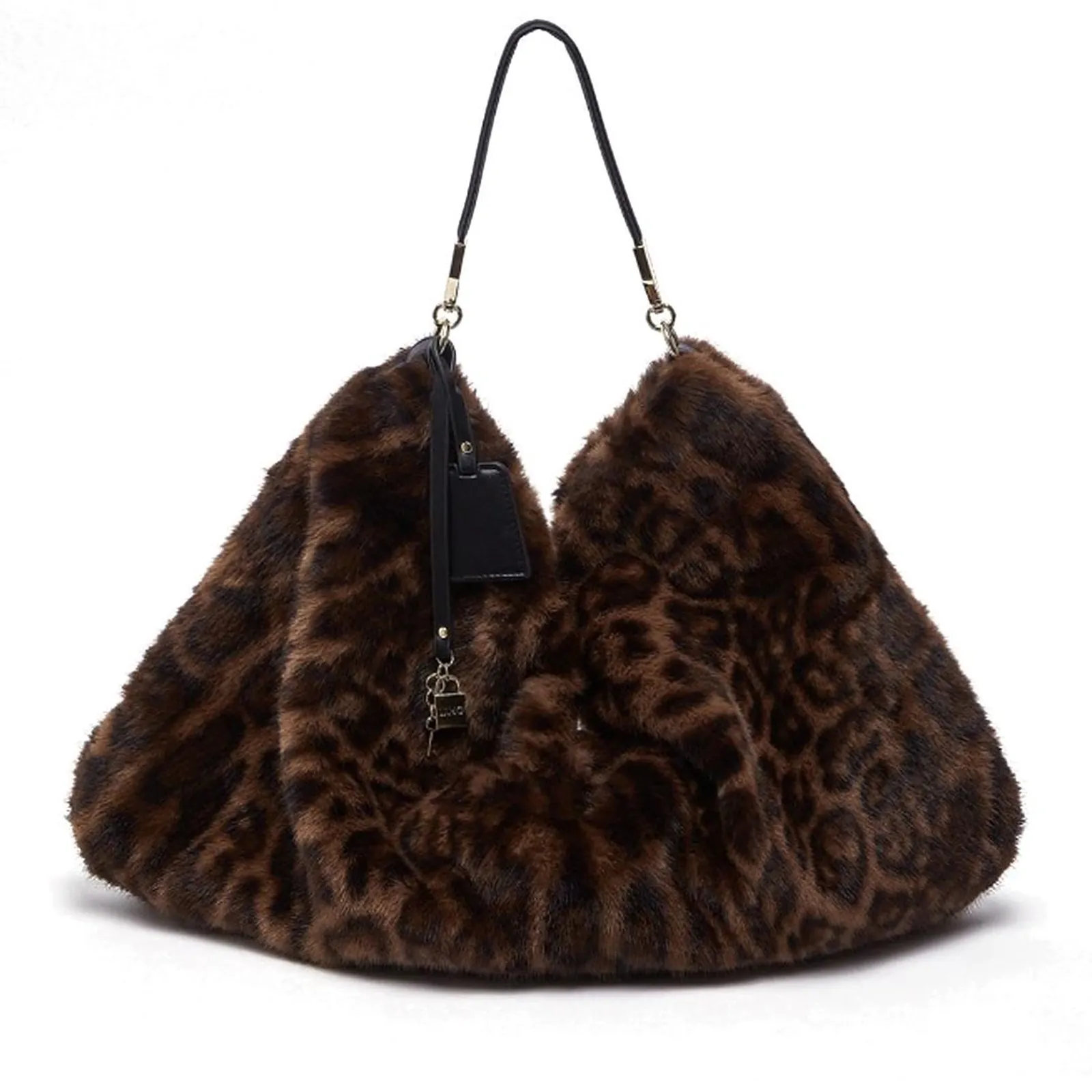 Liujo Accessori Borsa Grande In Pelliccia Sintetica Marrone Af6194E1164 195104