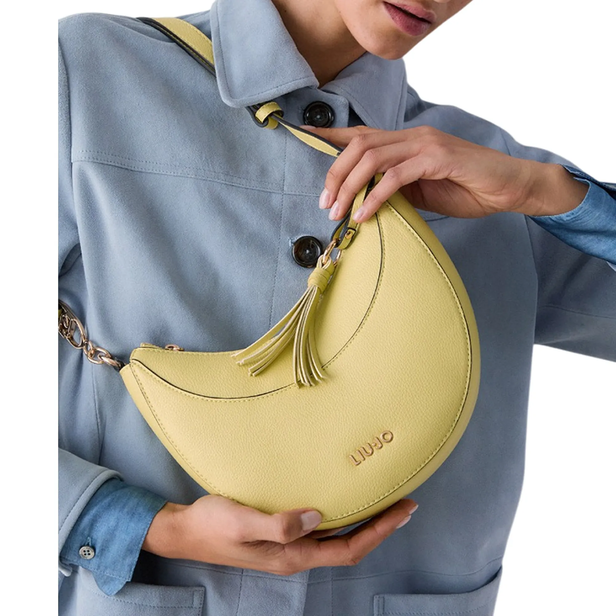 Liujo Accessori Borsa Hobo Media Con Charm Avocado Aa6186E1012 180070