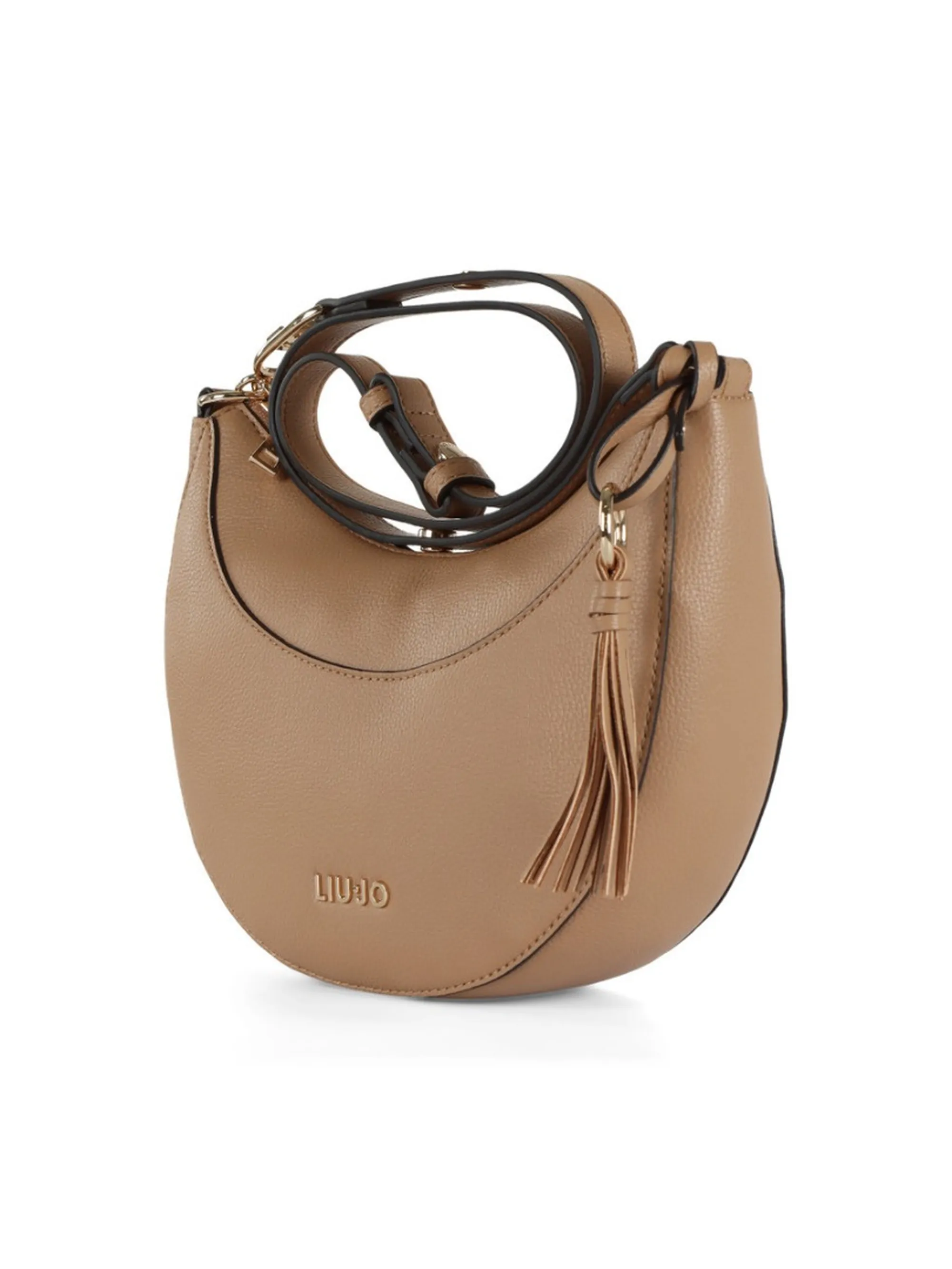 Liujo Accessori Borsa Hobo Media Con Charm Cammello Aa6186E1012 173051