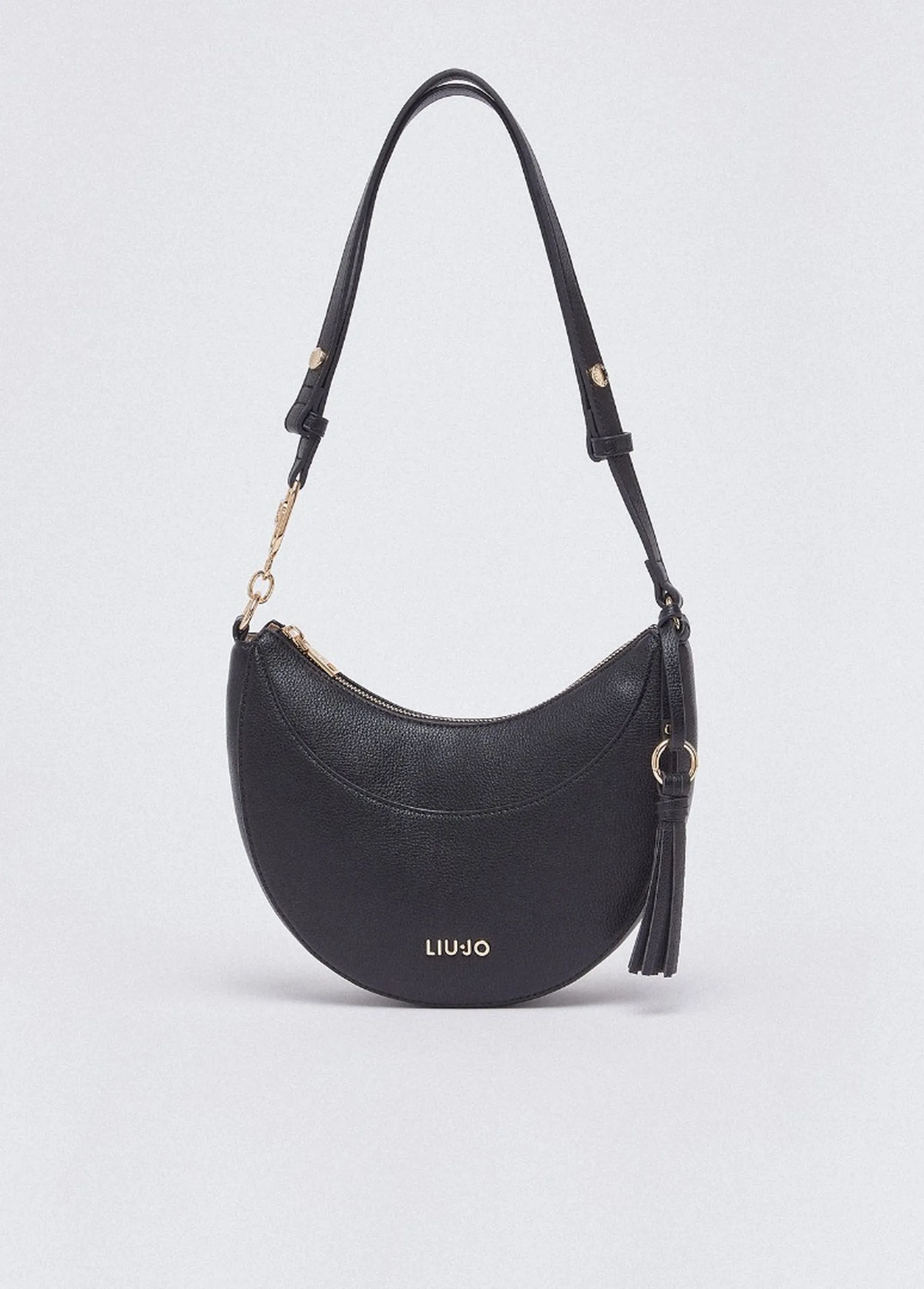Liujo Accessori Borsa Hobo Media Con Charm Nero Aa6186E1012 173040