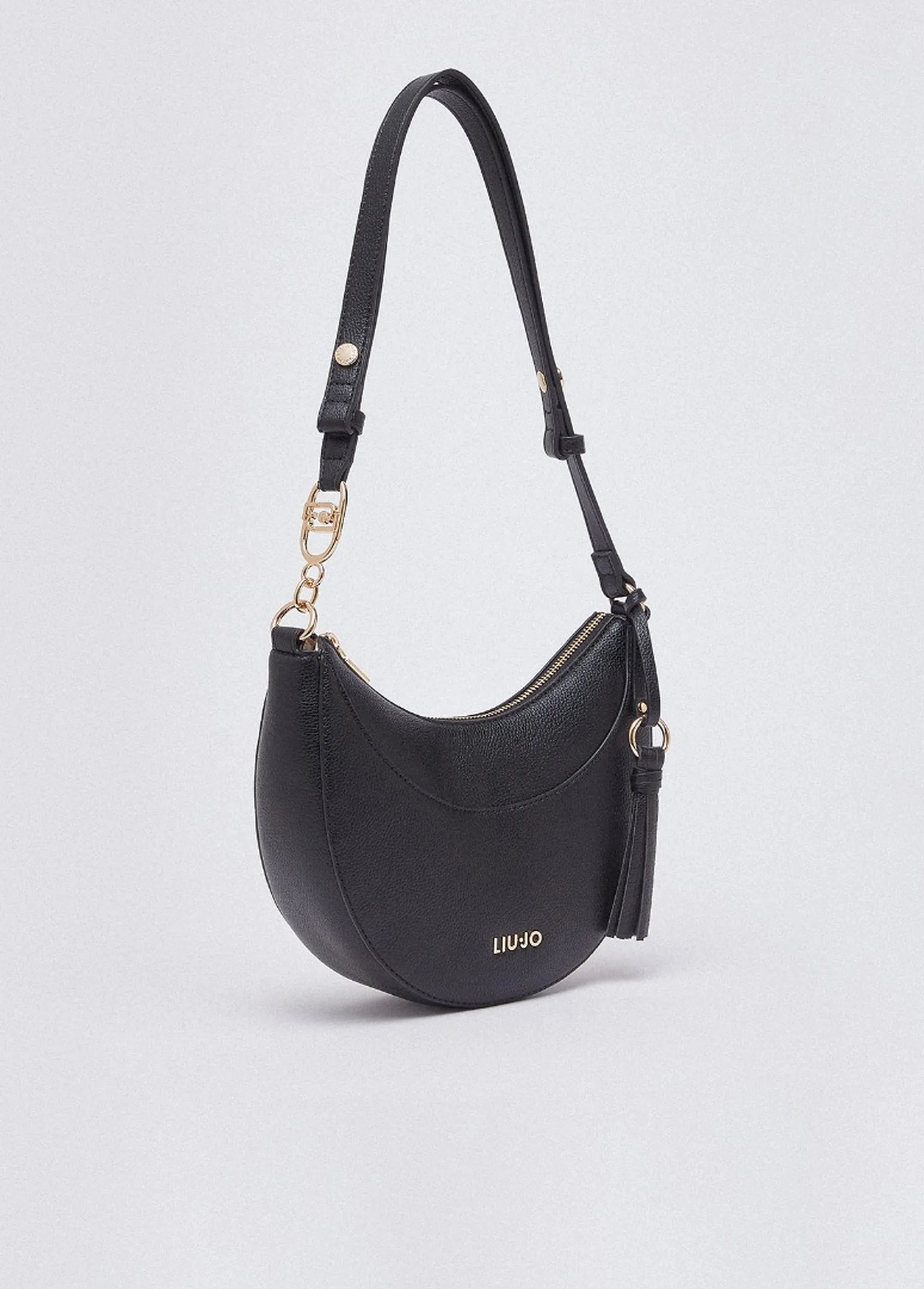 Liujo Accessori Borsa Hobo Media Con Charm Nero Aa6186E1012 173042