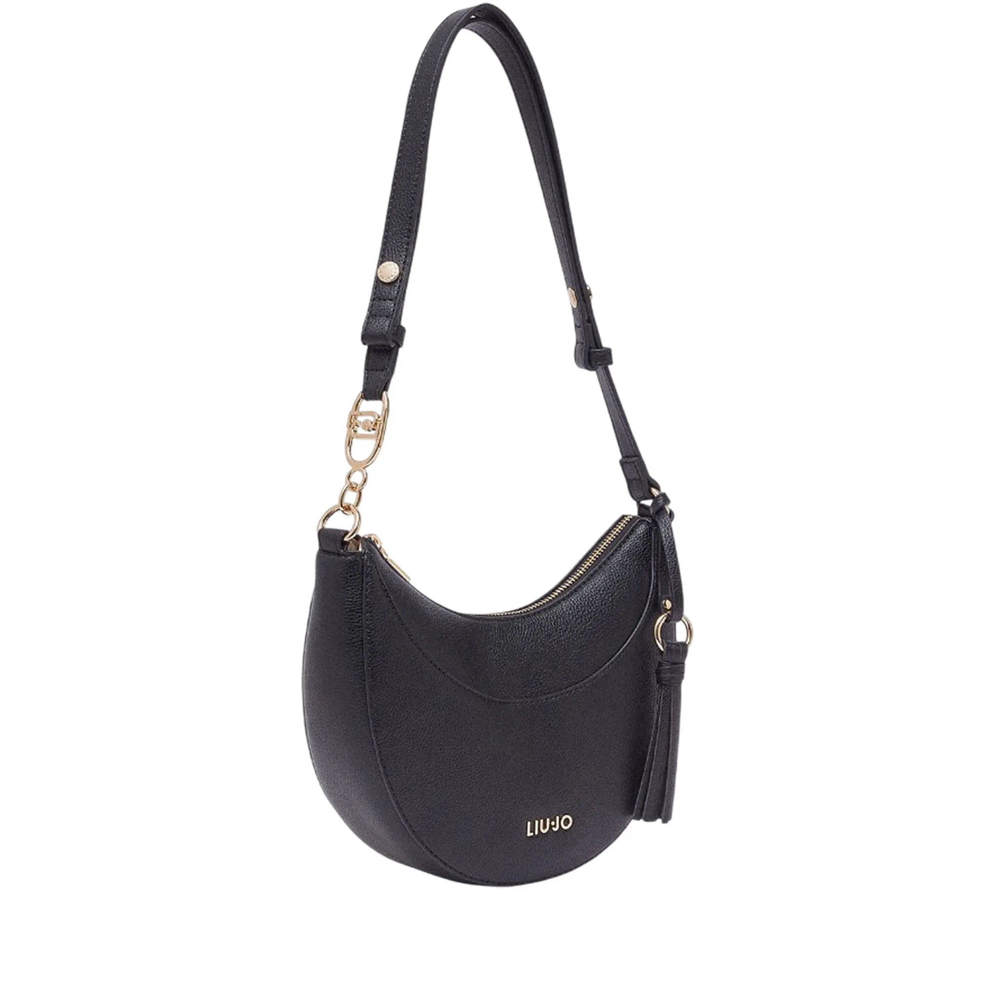 Liujo Accessori Borsa Hobo Media Con Charm Nero Aa6186E1012 180060