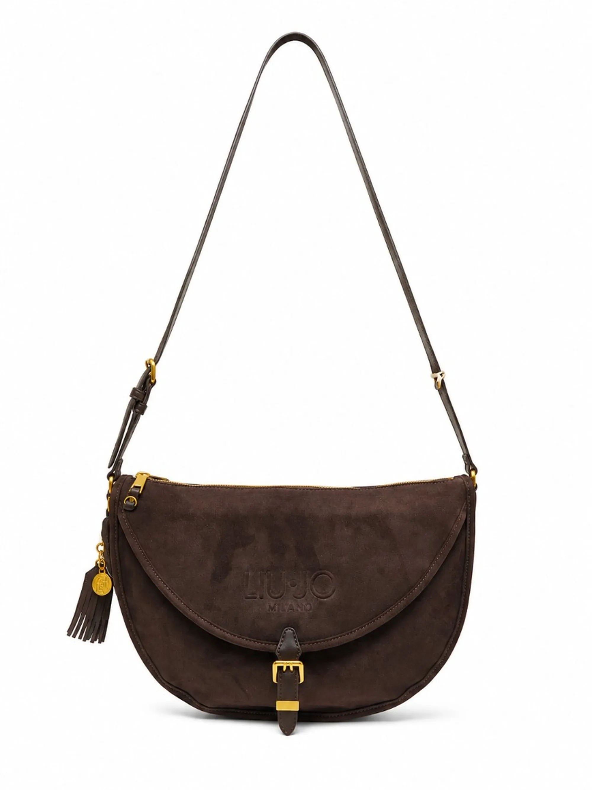 Liujo Accessori Borsa Hobo Scamosciata Cioccolato Af6009T711A 187993