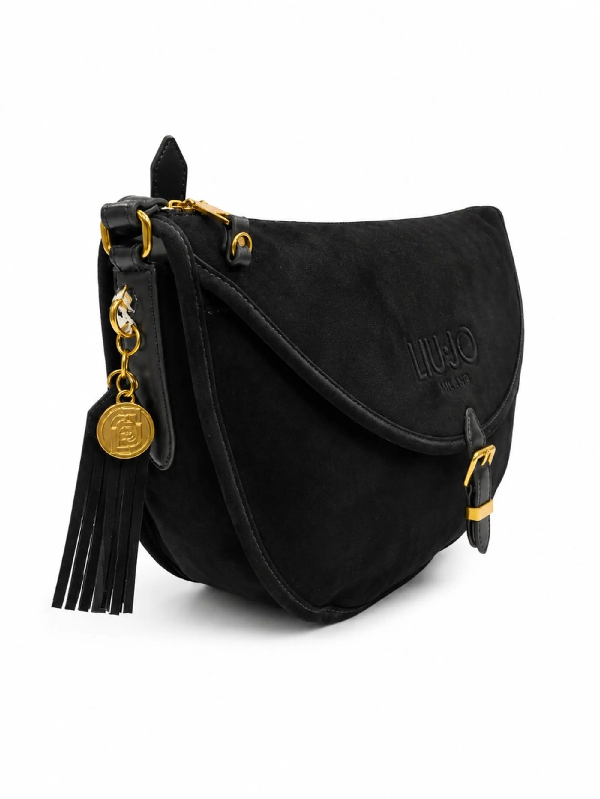 Liujo Accessori Borsa Hobo Scamosciata Nero Af6009T711A 187997