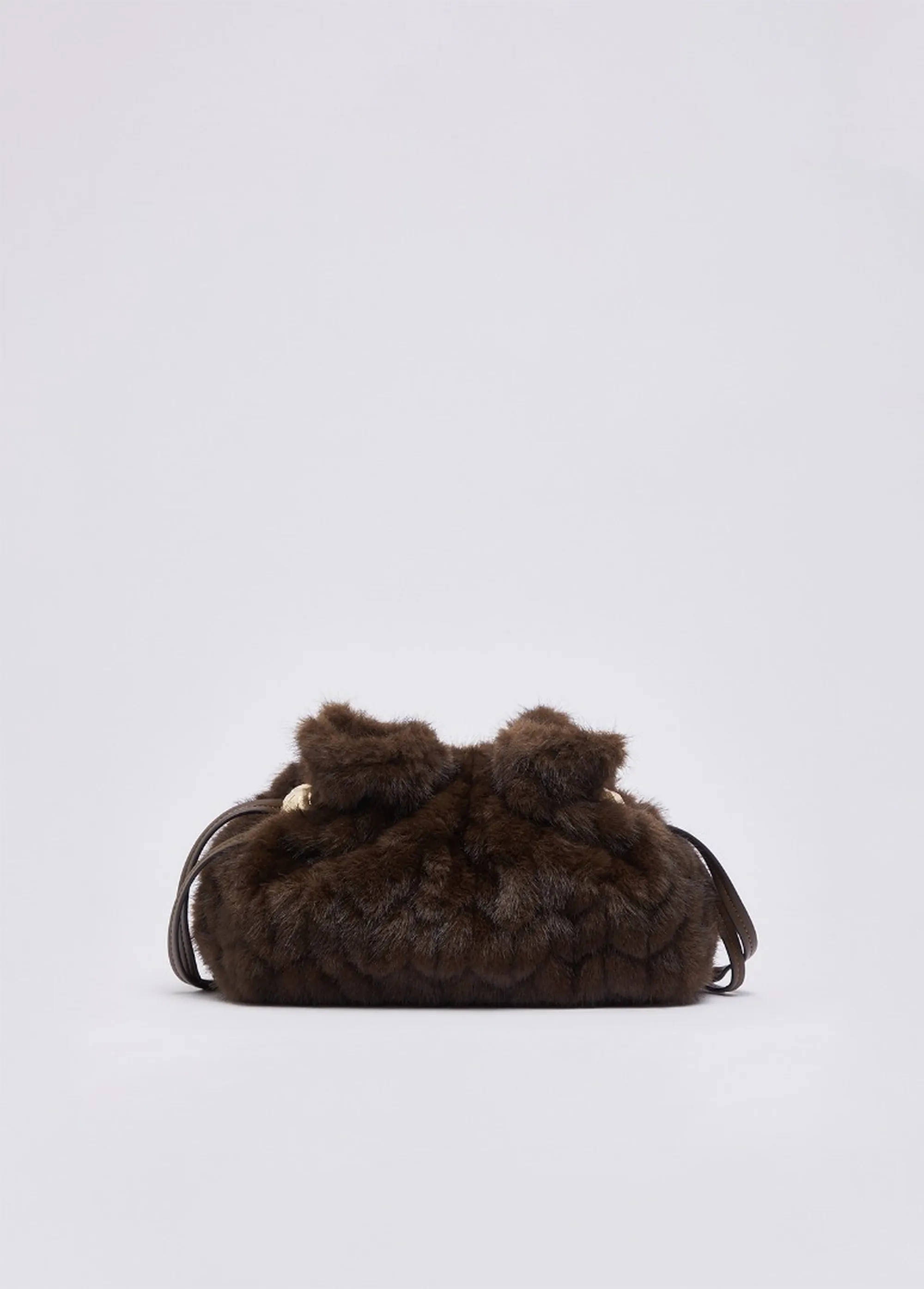 Liujo Accessori Borsa Riccy In Pelliccia Sintetica Marrone Af6099E1168 185368