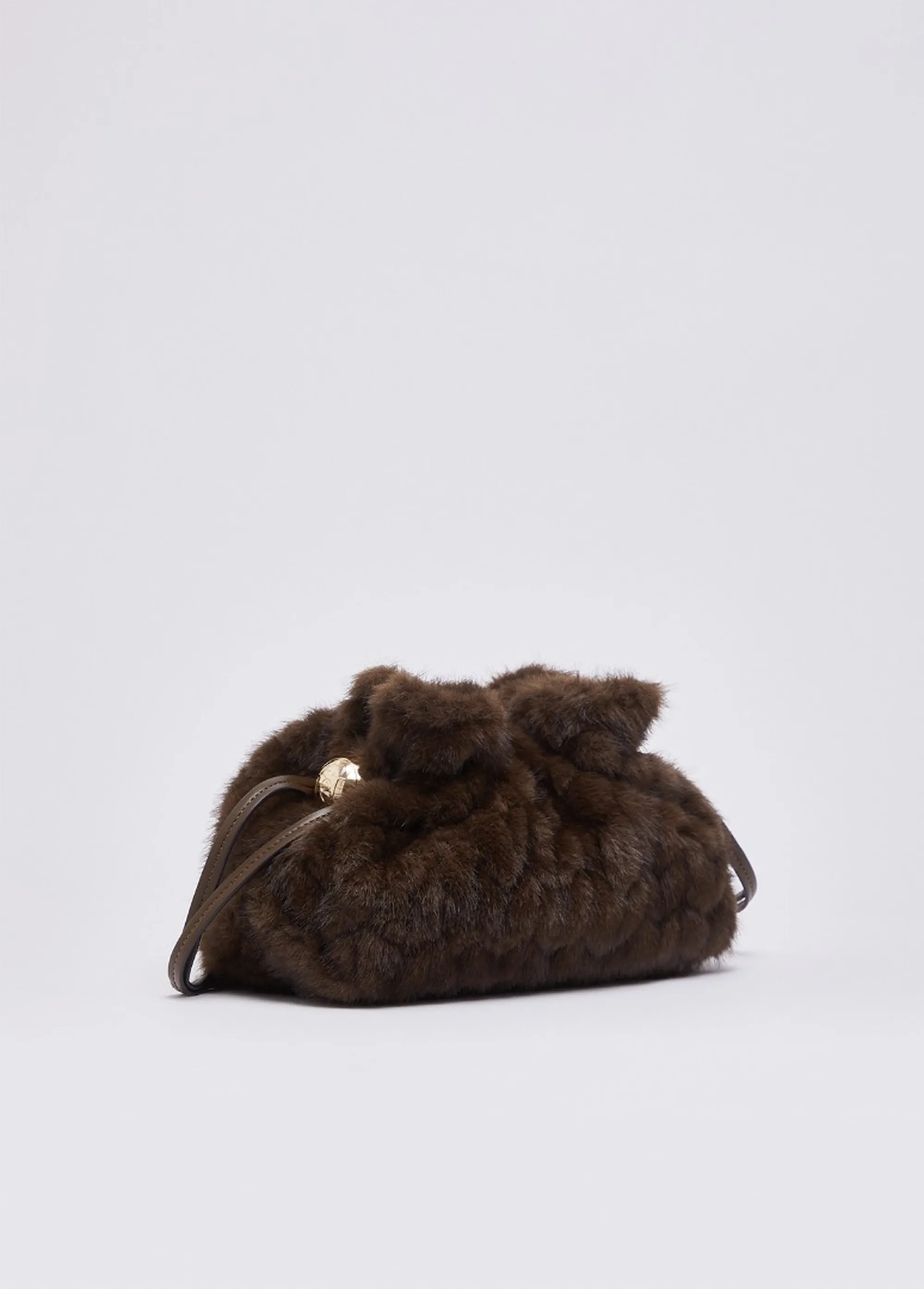 Liujo Accessori Borsa Riccy In Pelliccia Sintetica Marrone Af6099E1168 185369