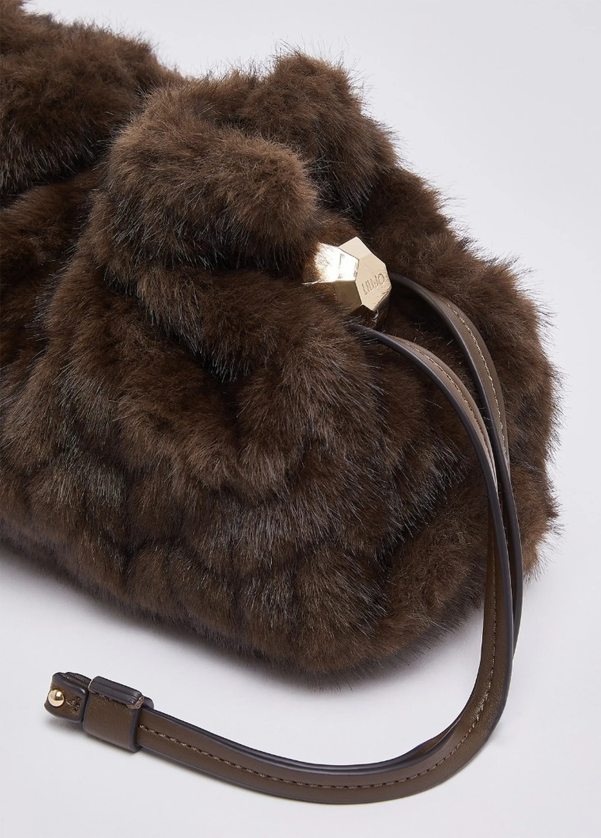 Liujo Accessori Borsa Riccy In Pelliccia Sintetica Marrone Af6099E1168 185371
