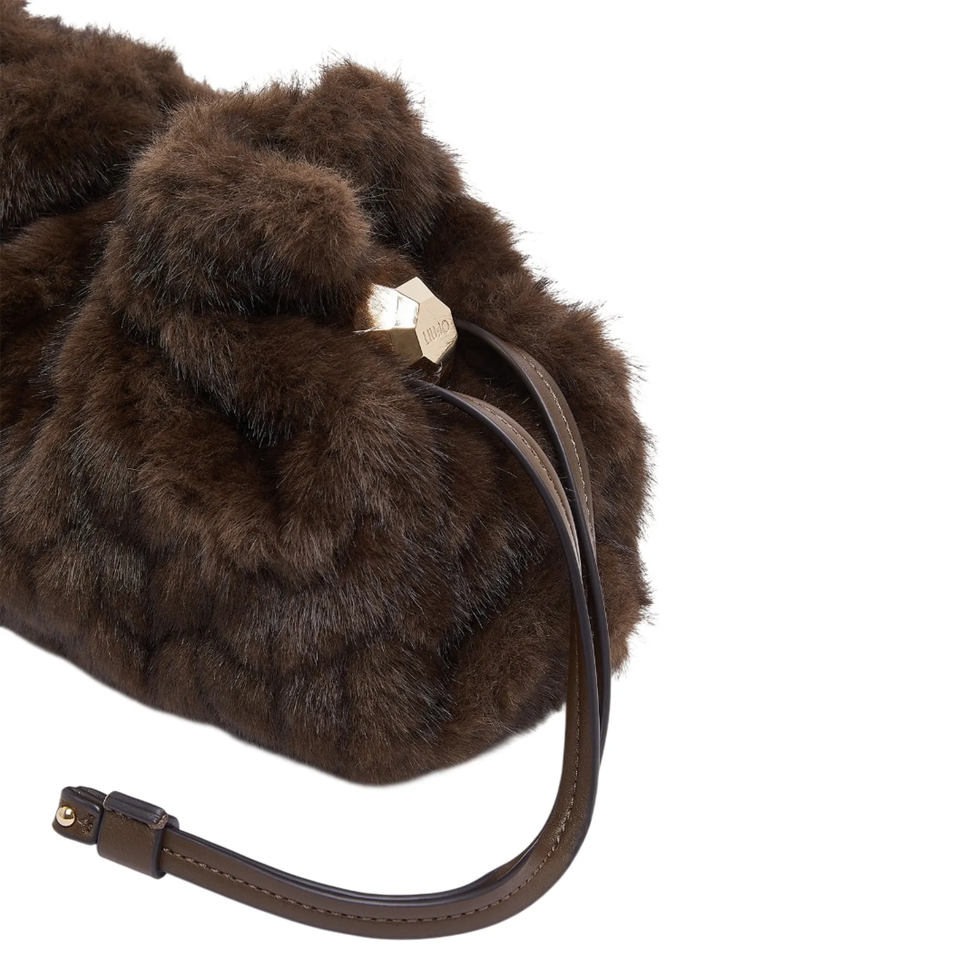 Liujo Accessori Borsa Riccy In Pelliccia Sintetica Marrone Af6099E1168 185795