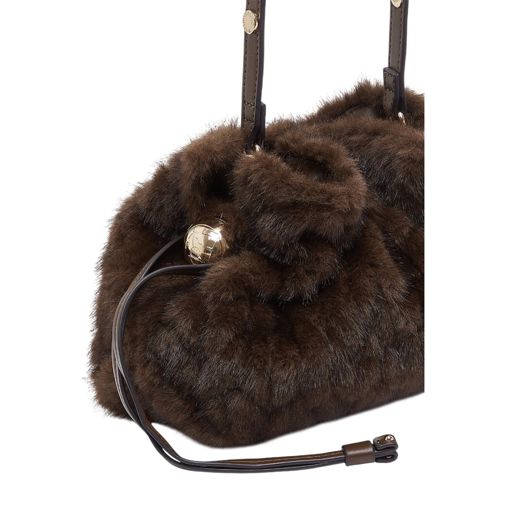 Liujo Accessori Borsa Riccy In Pelliccia Sintetica Marrone Af6099E1168 185796