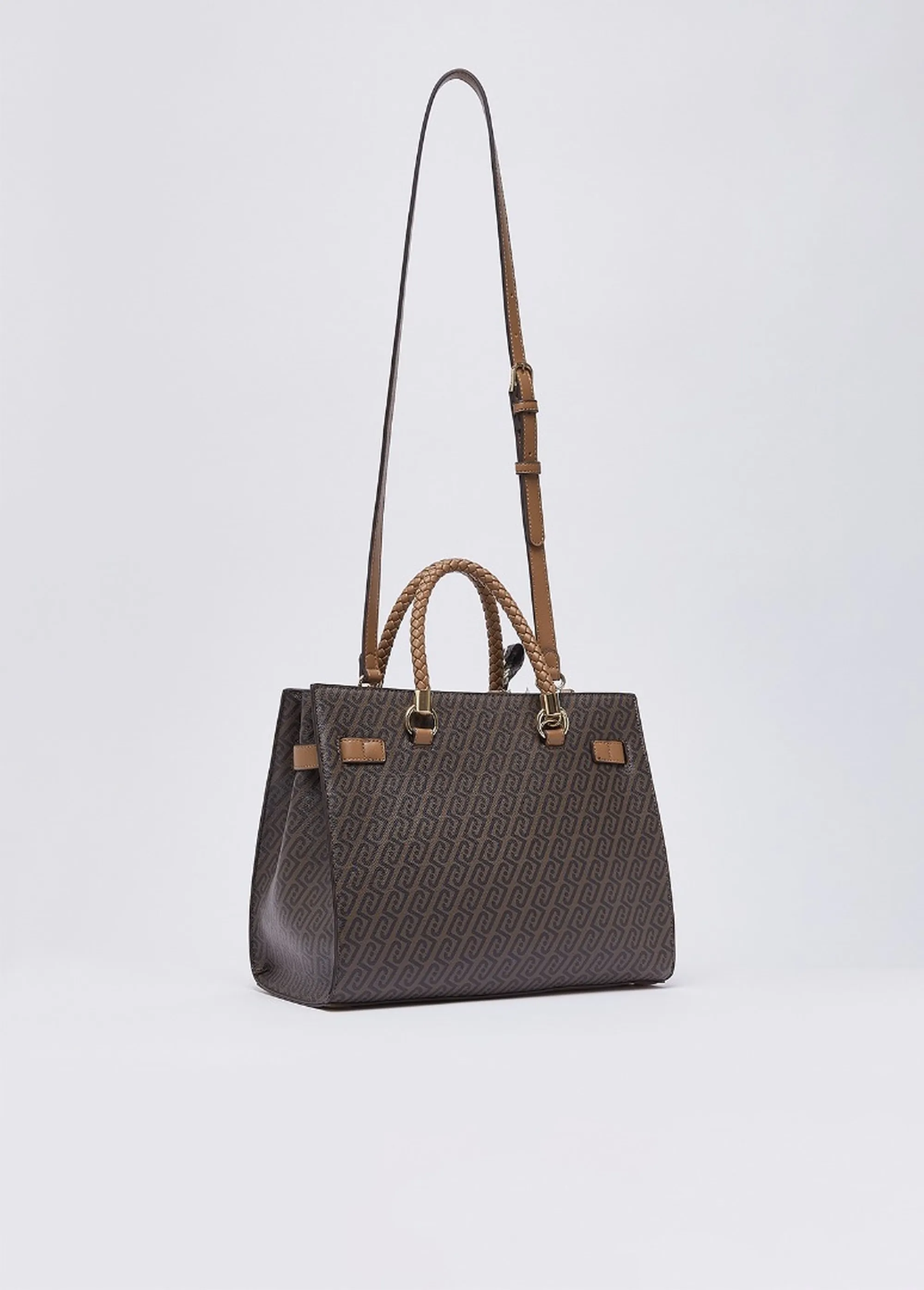 Liujo Accessori Borsa Tote Media Con Foulard Cuoio Af6086E1137 185356