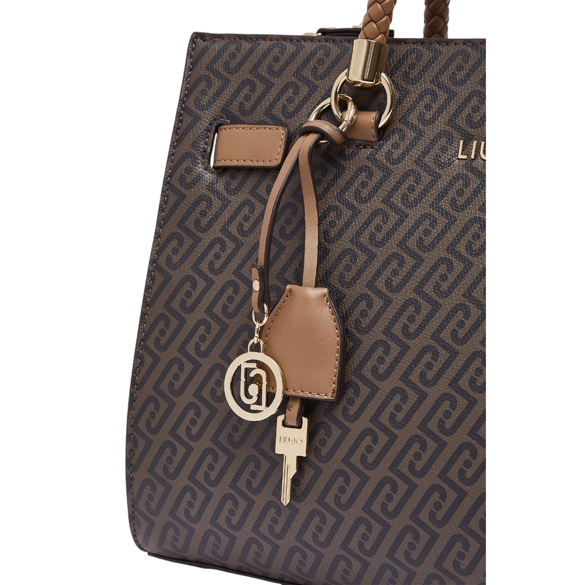 Liujo Accessori Borsa Tote Media Con Foulard Cuoio Af6086E1137 185809